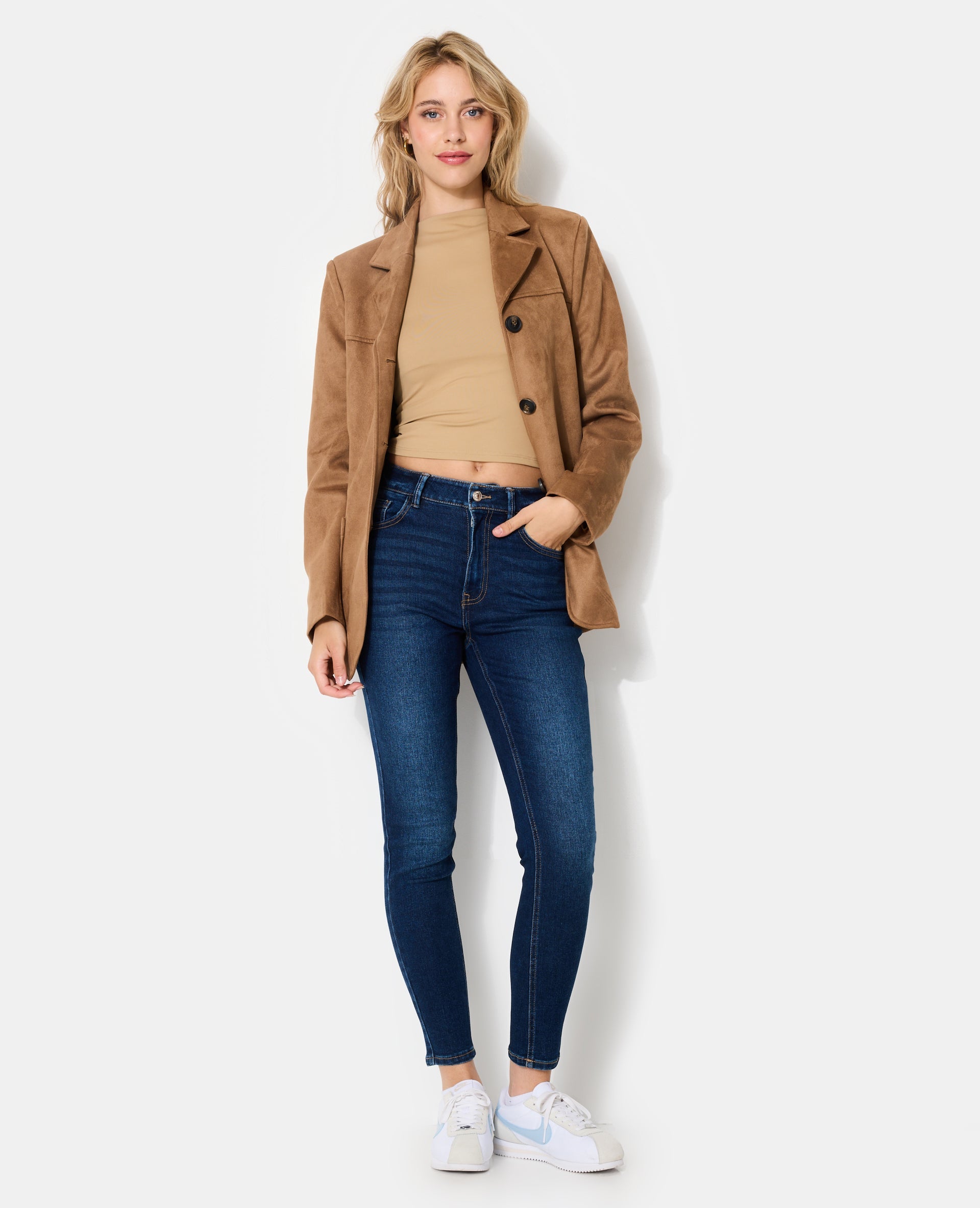 Jean skinny taille haute