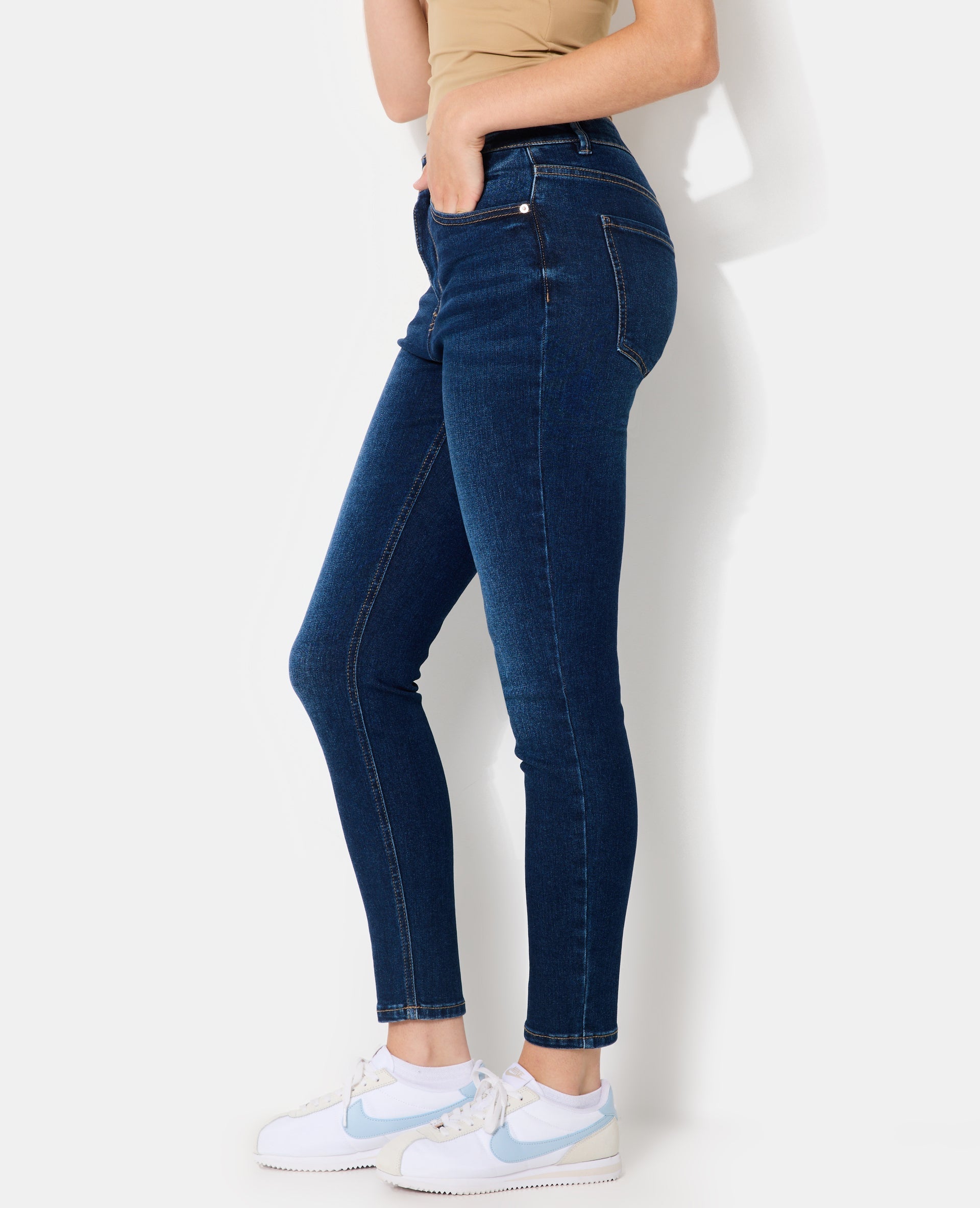 Jean skinny taille haute