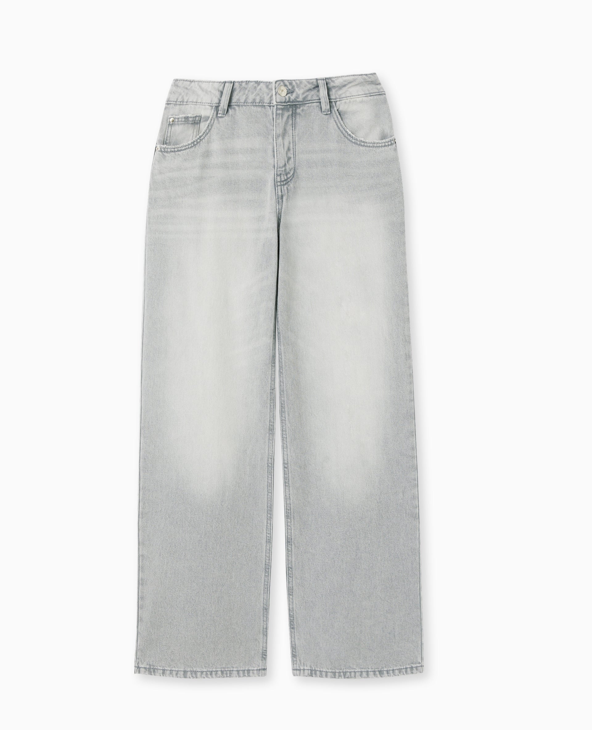 Jean wide taille basse