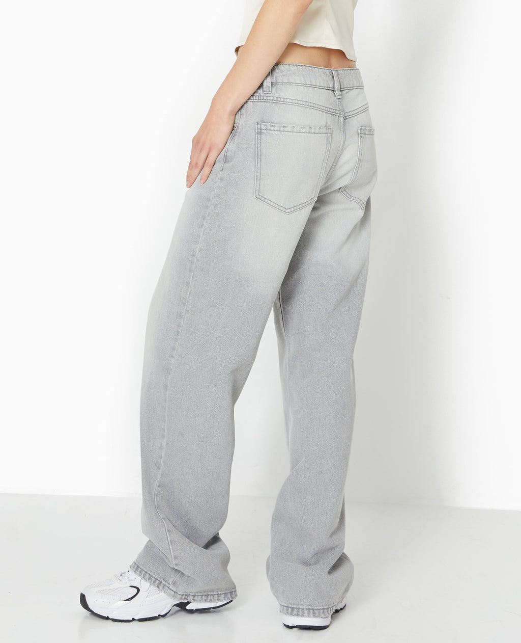 Jean wide taille basse