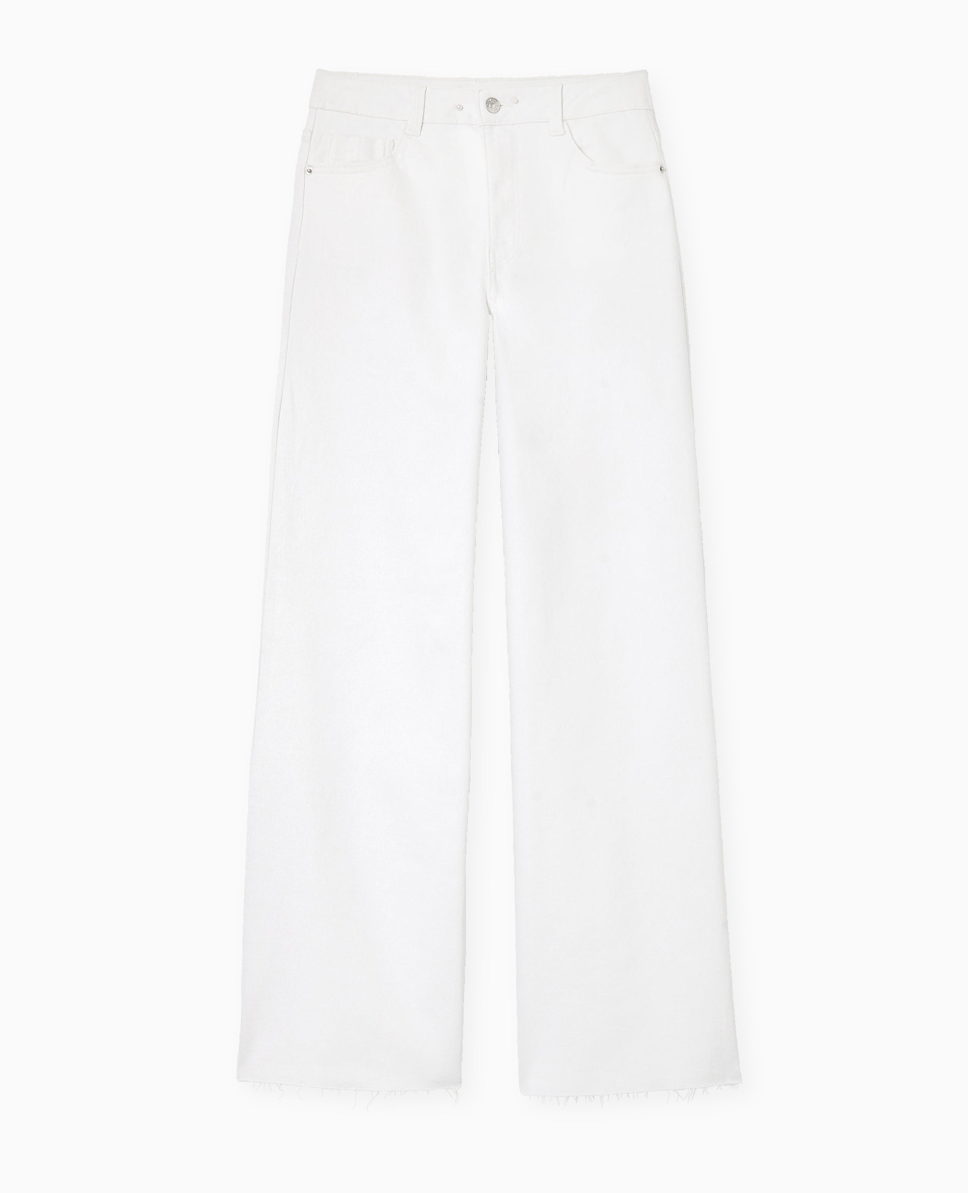 J71-1 / Jean wide taille haute bas coupés