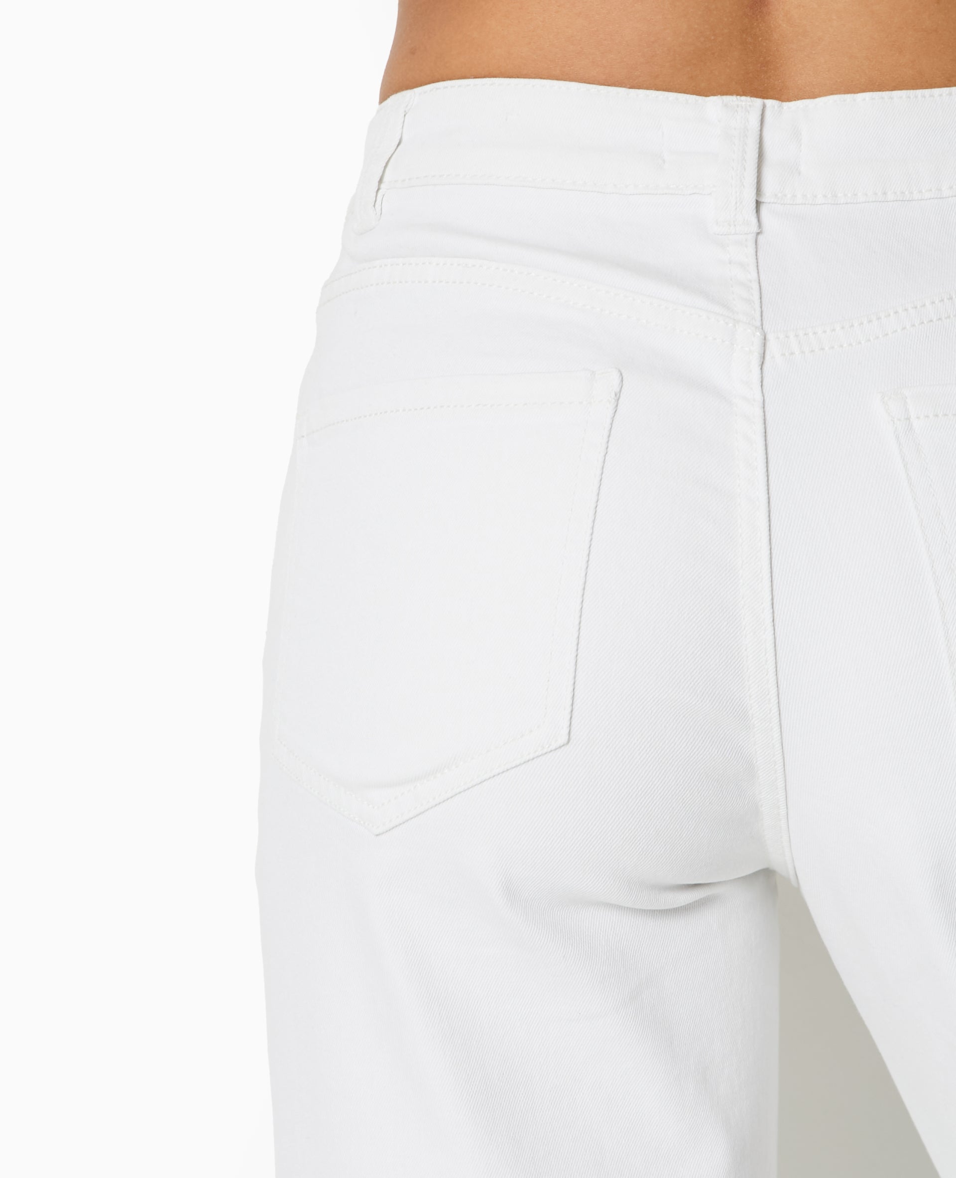J71-1 / Jean wide taille haute bas coupés