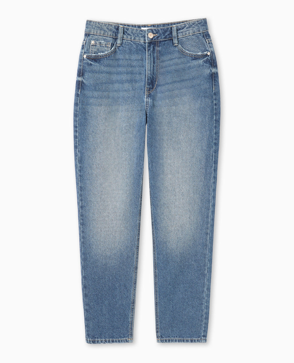 Jean mom taille haute