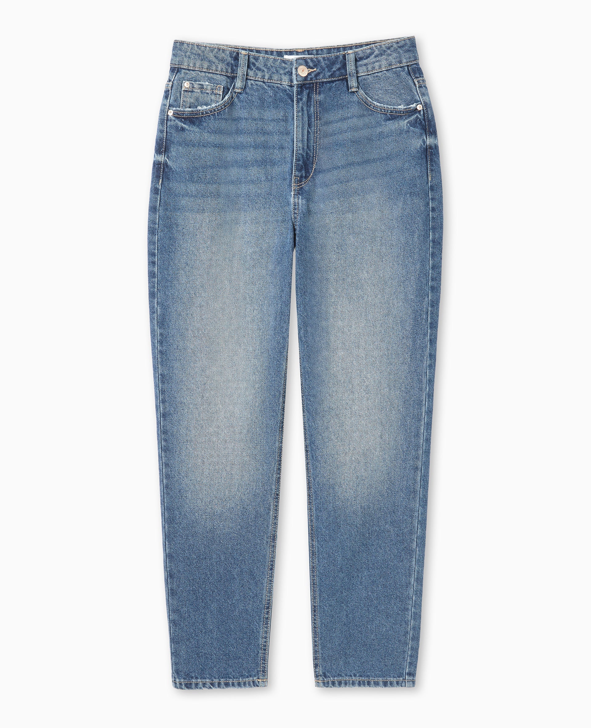 Jean mom taille haute