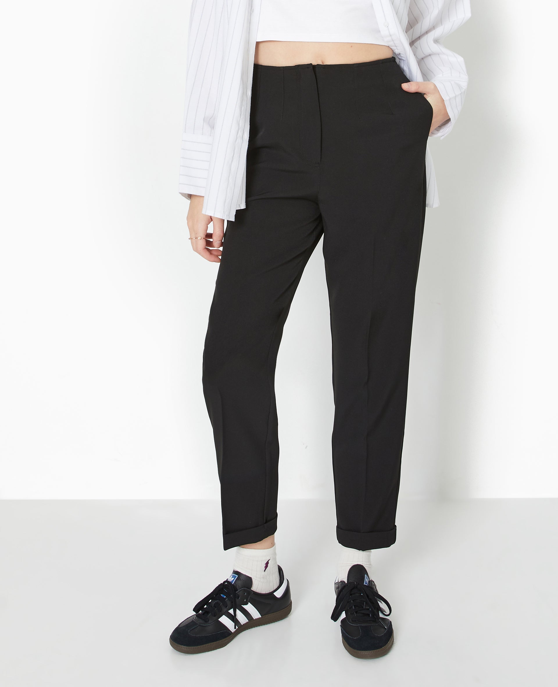 Pantalon city 7/8ème taille haute
