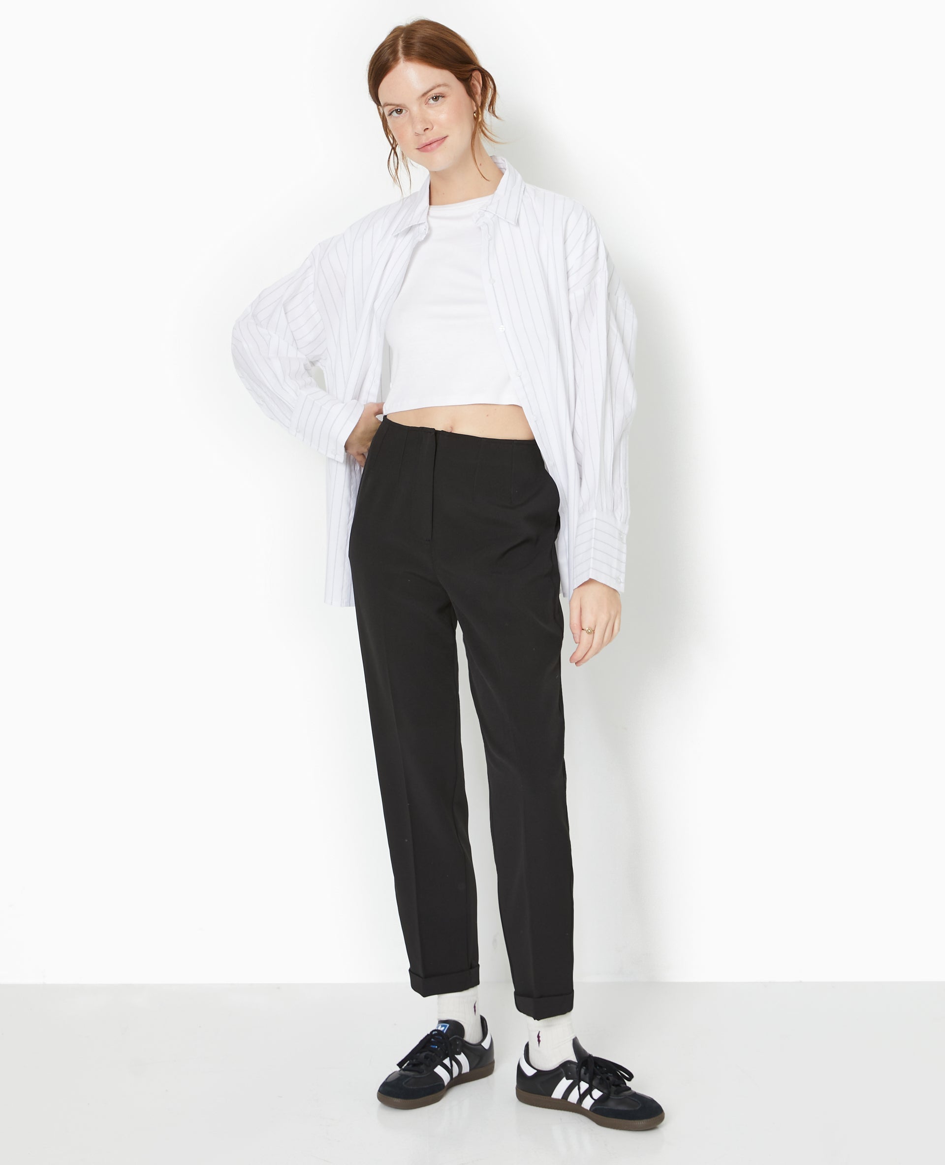 Pantalon city 7/8ème taille haute