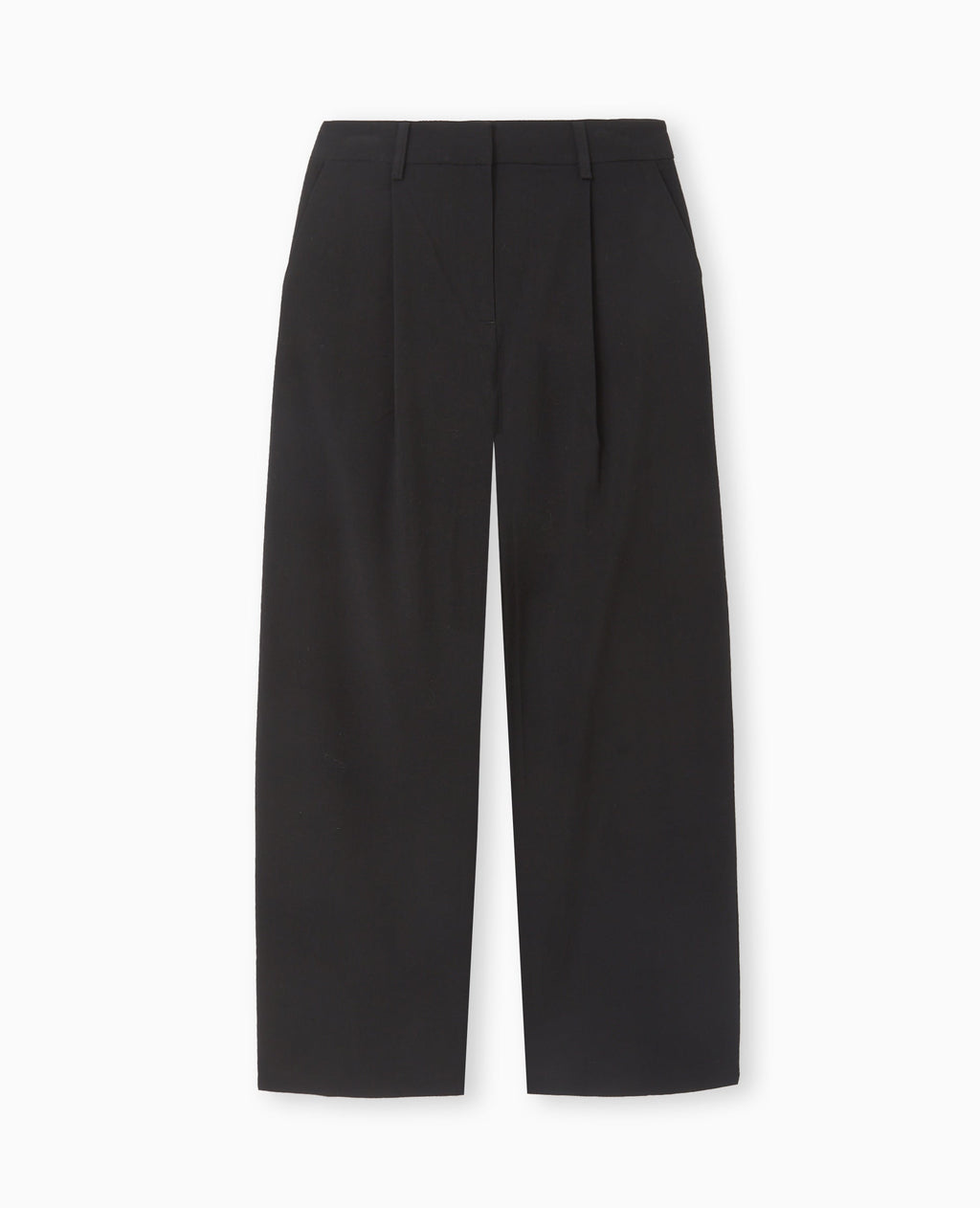 Pantalon large et droit avec pinces