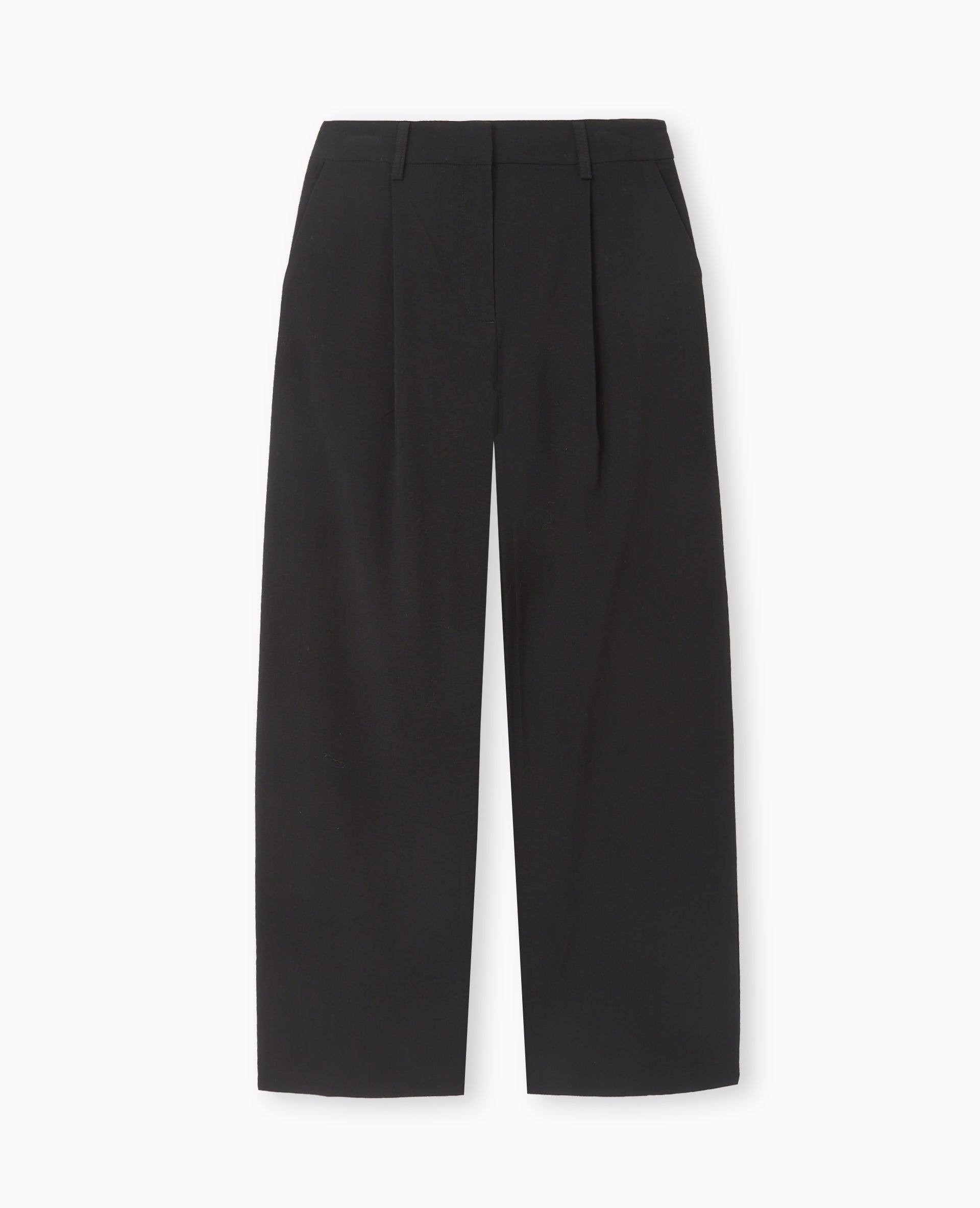 Pantalon large et droit avec pinces