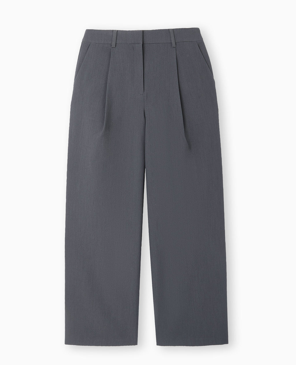 Pantalon large et droit avec pinces
