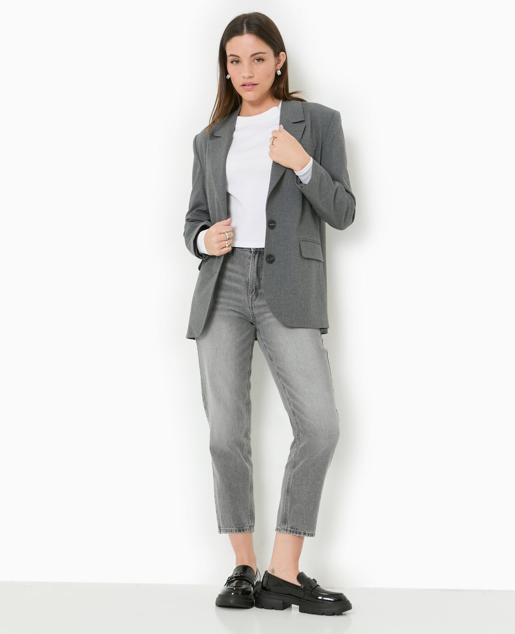 Jean mom taille haute