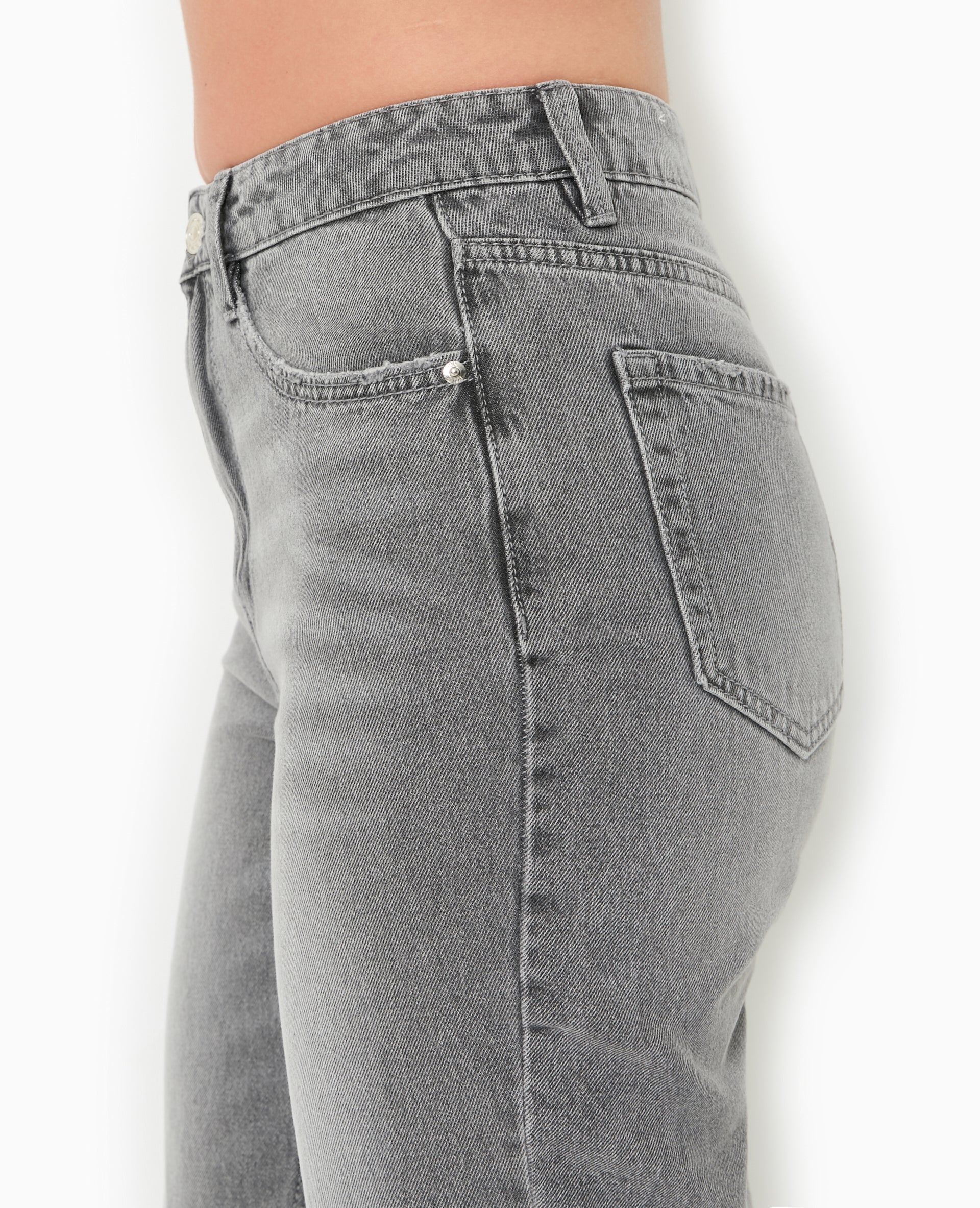 Jean mom taille haute