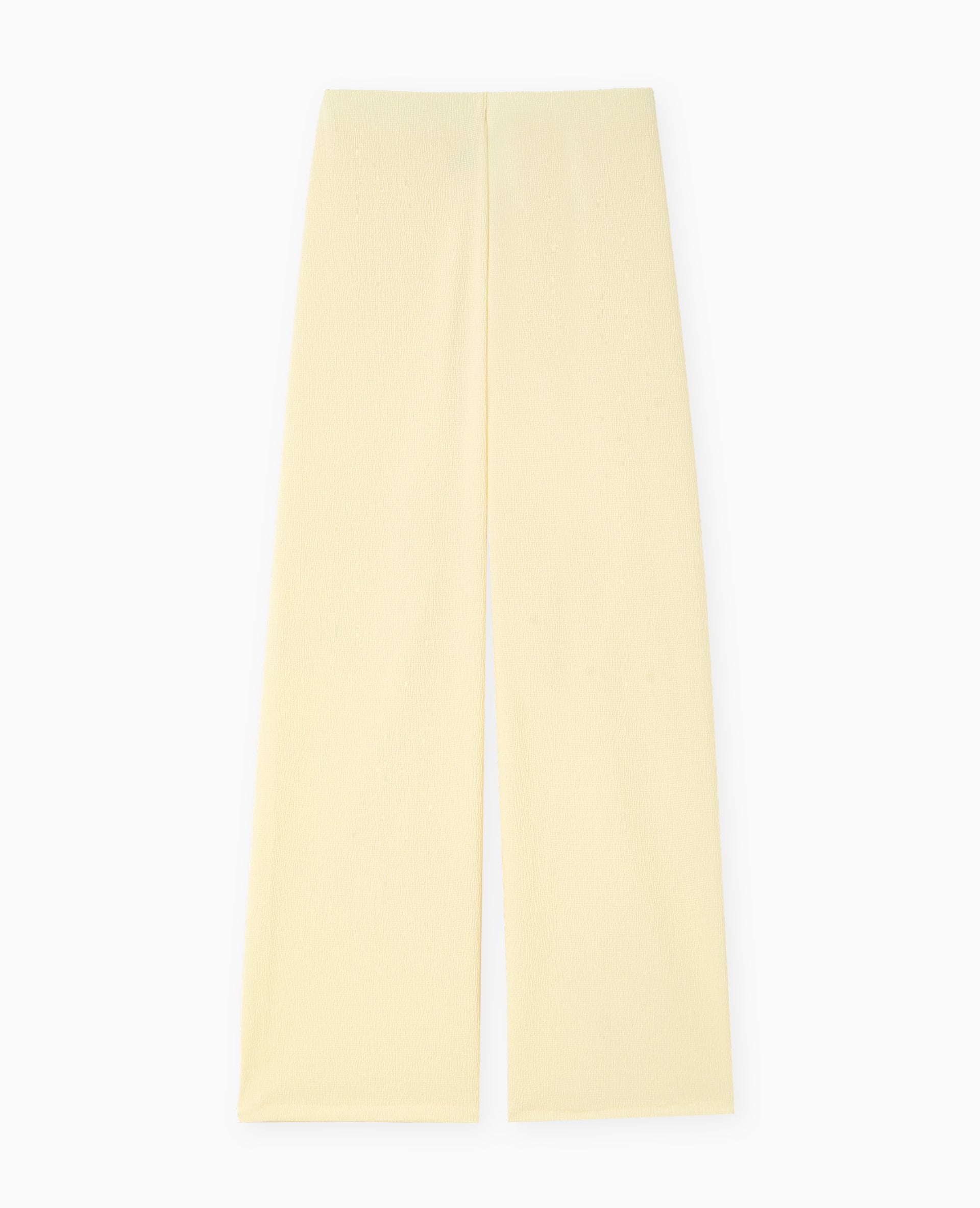 Pantalon large et fluide en tissu effet froissé