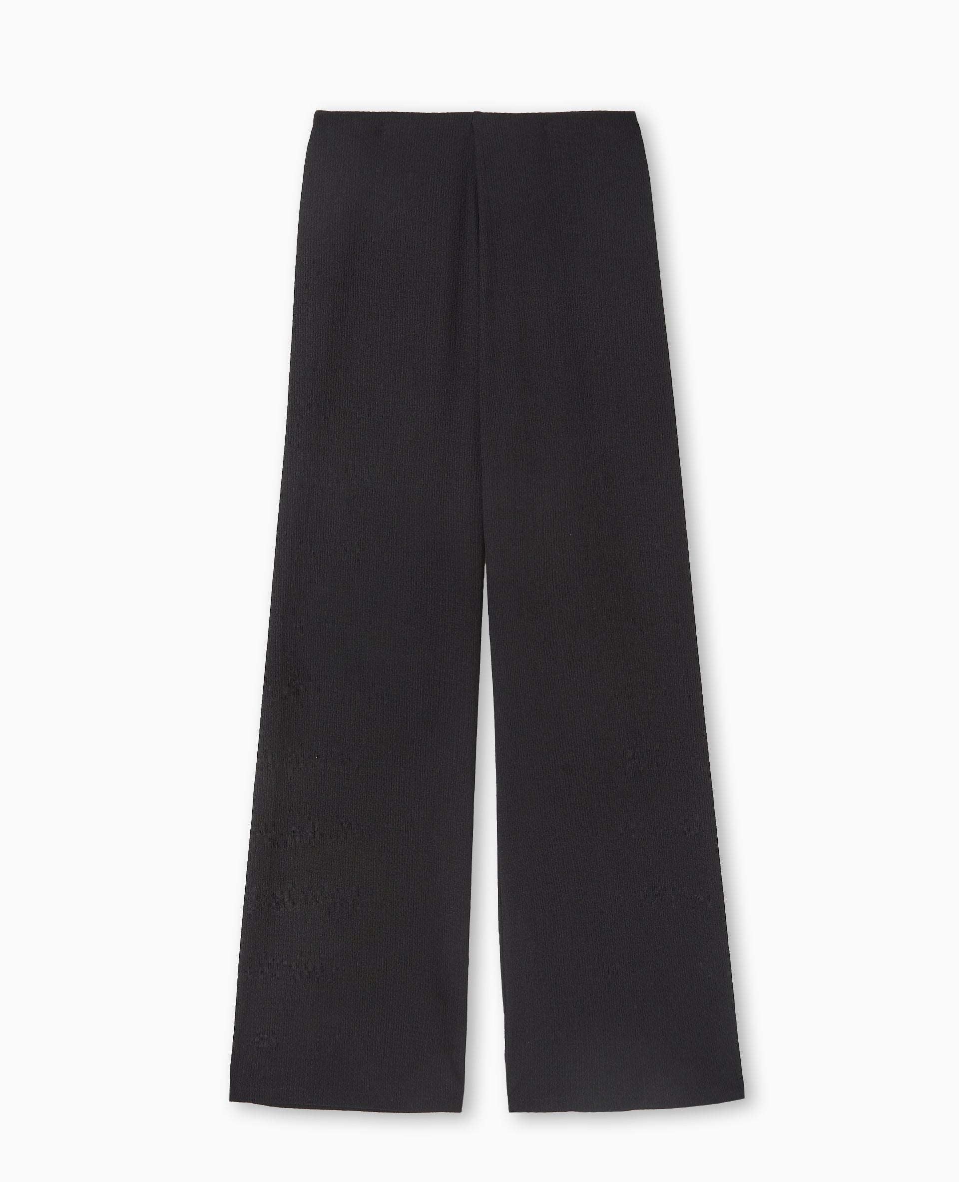 Pantalon large et fluide en tissu effet froissé