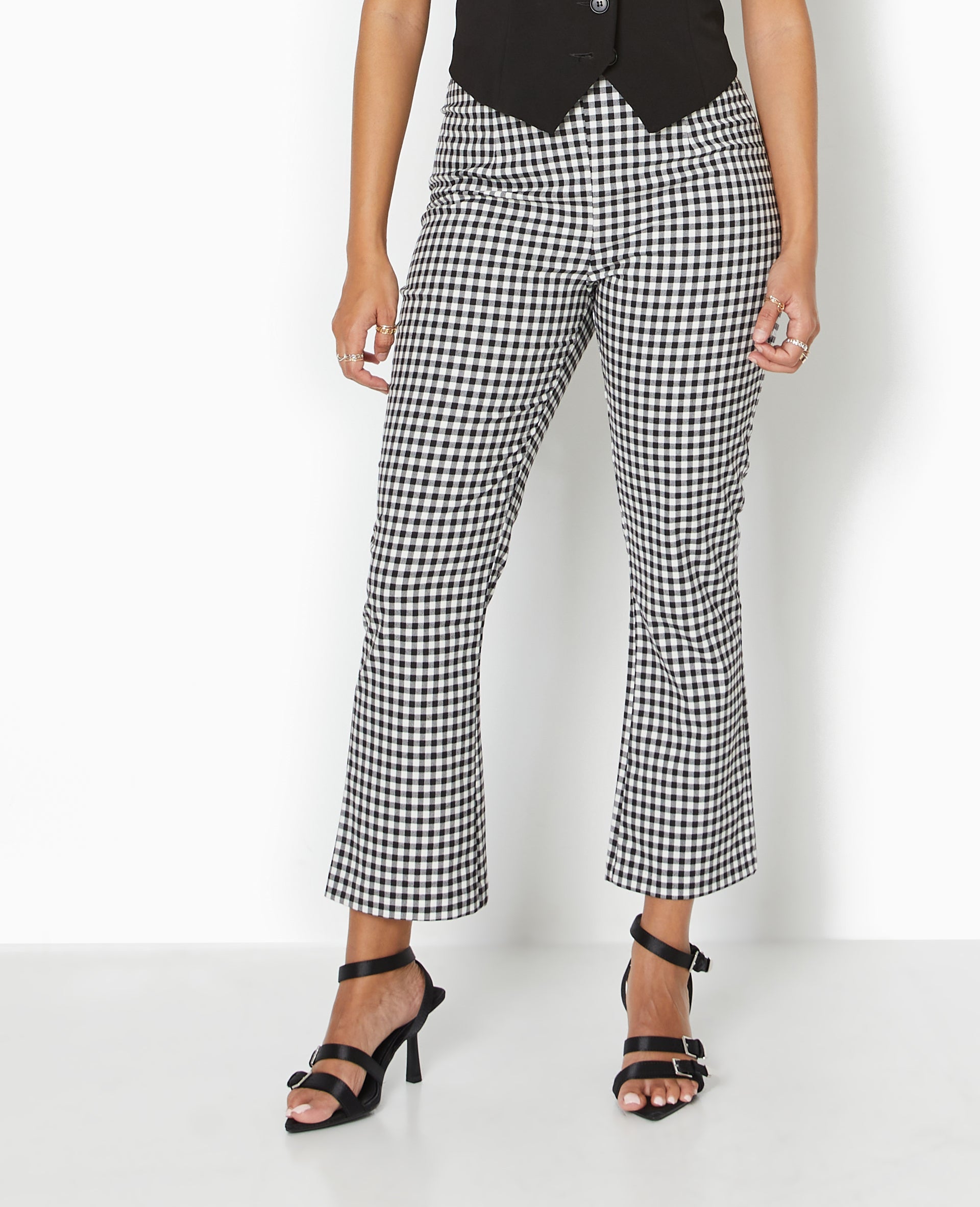 Pantalon 7/8 motif vichy