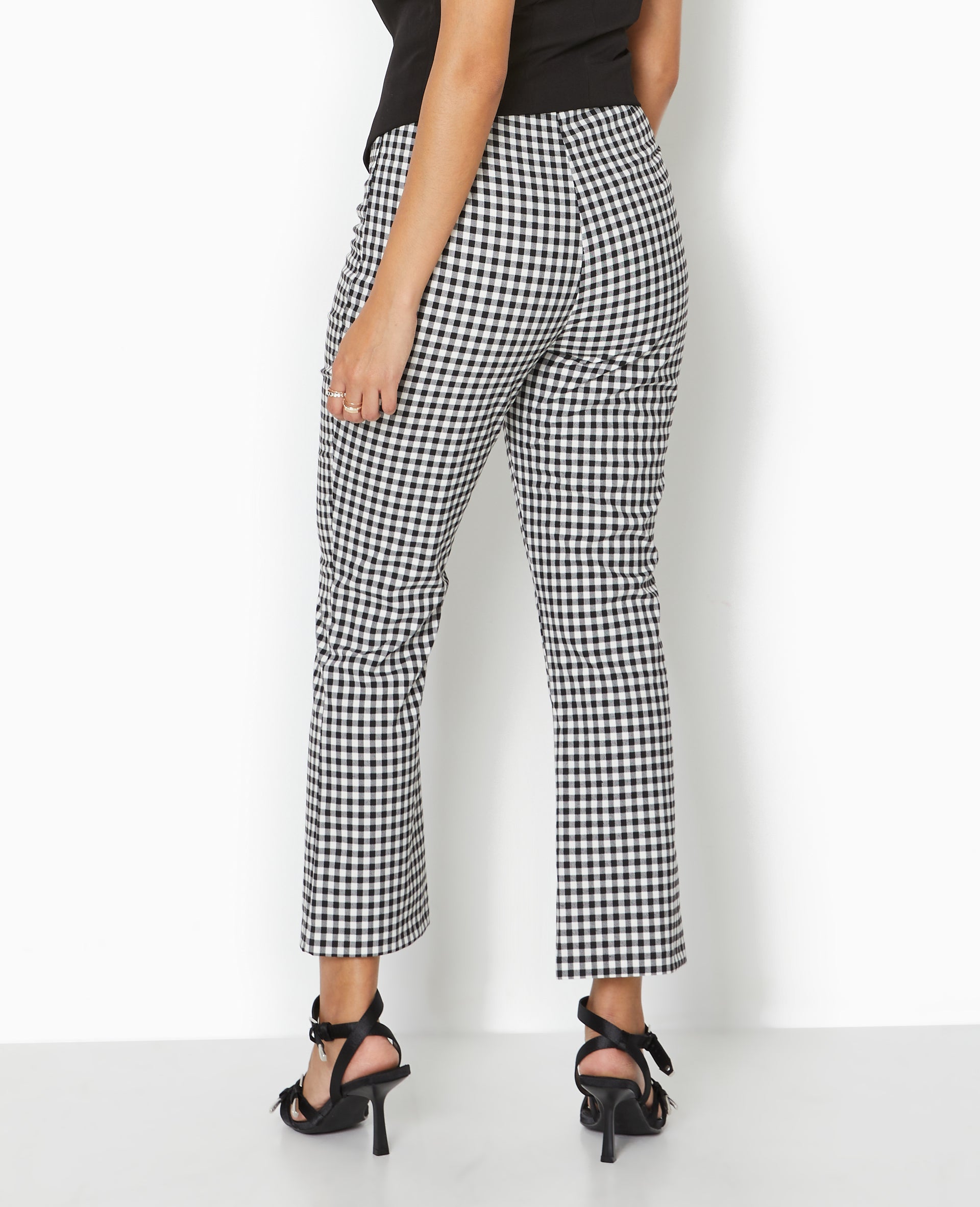 Pantalon 7/8 motif vichy