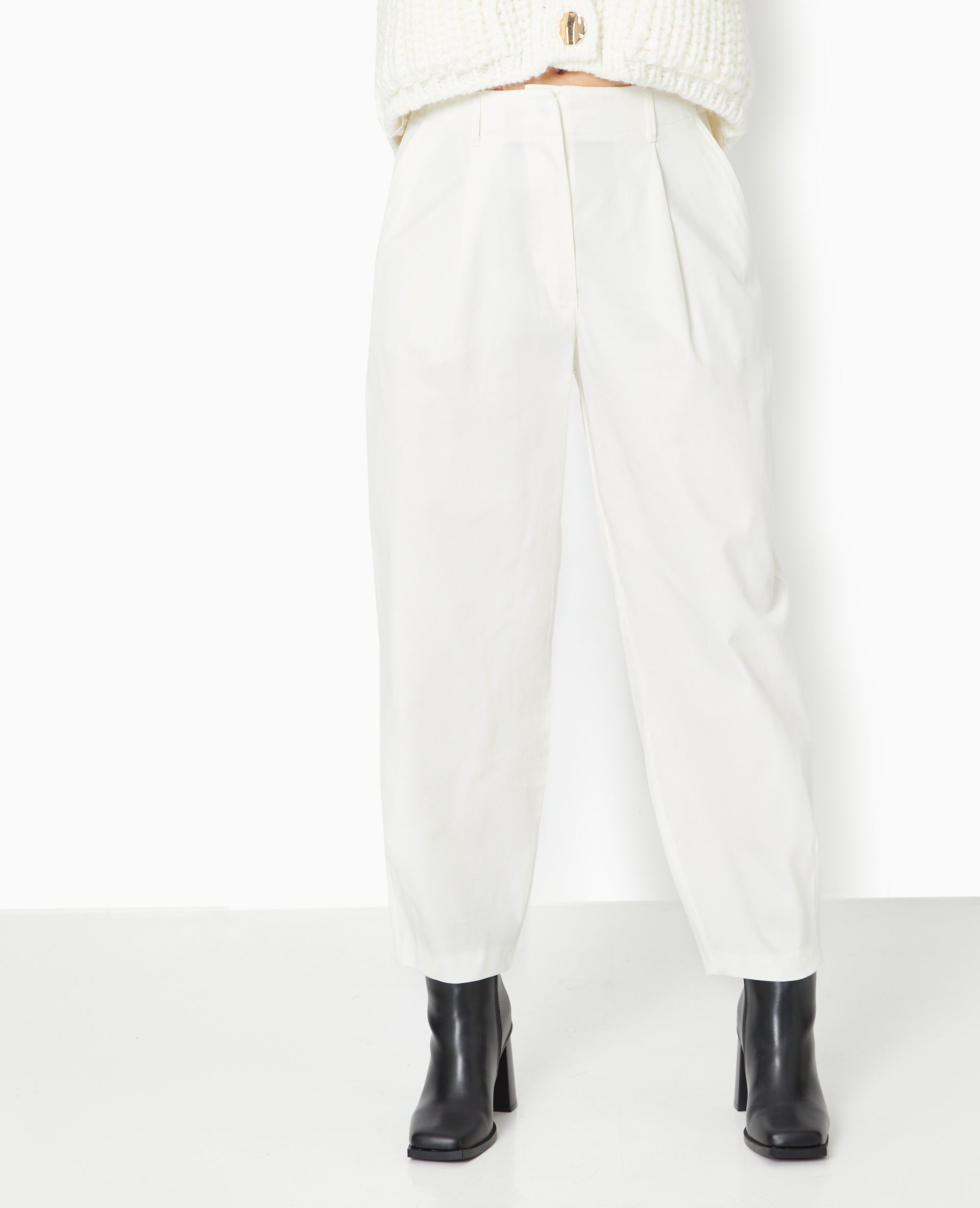 Pantalon balloon en toile