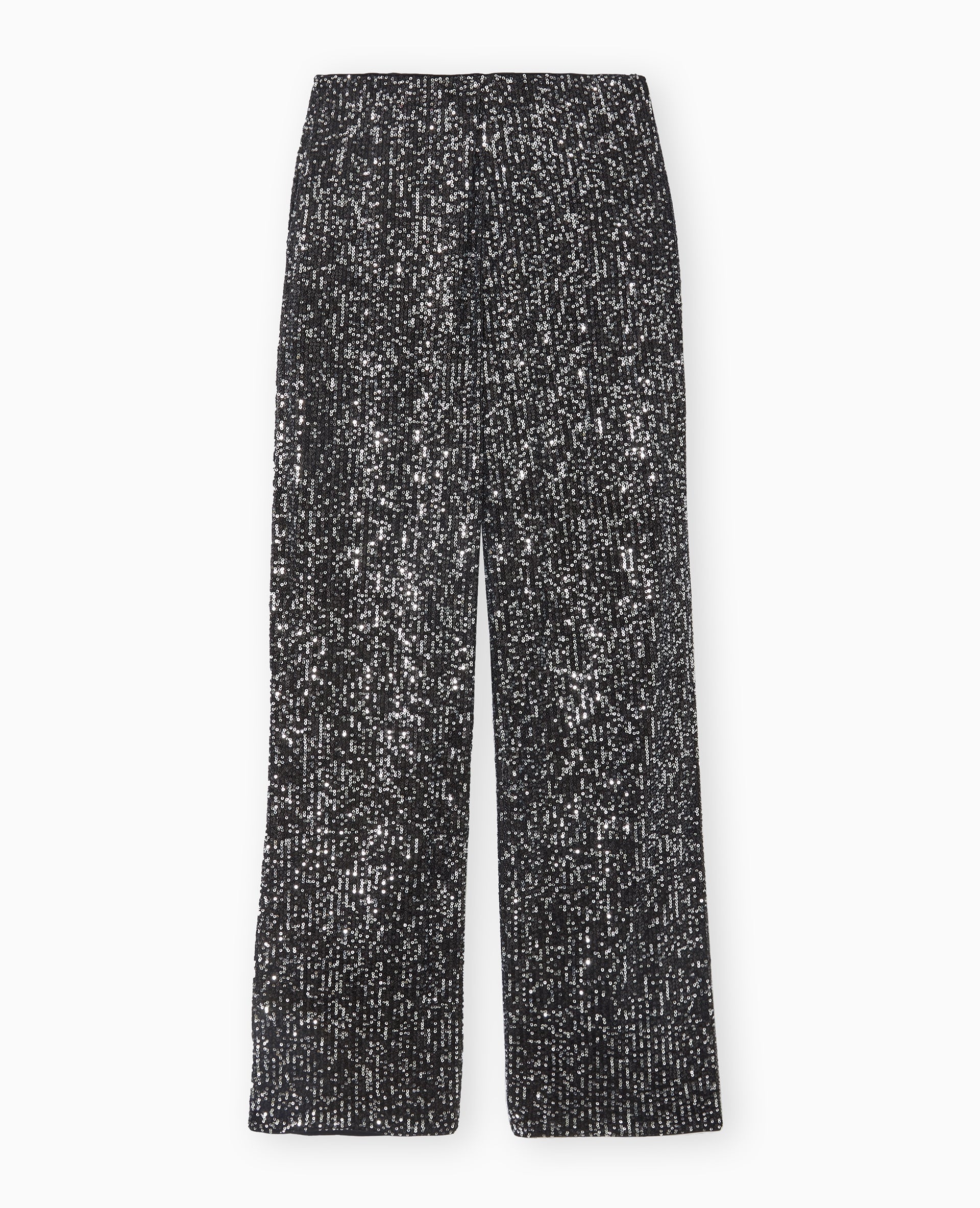 Pantalon large et doit avec sequins