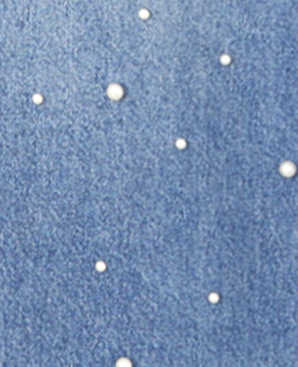 Jean droit avec perles effet nacre