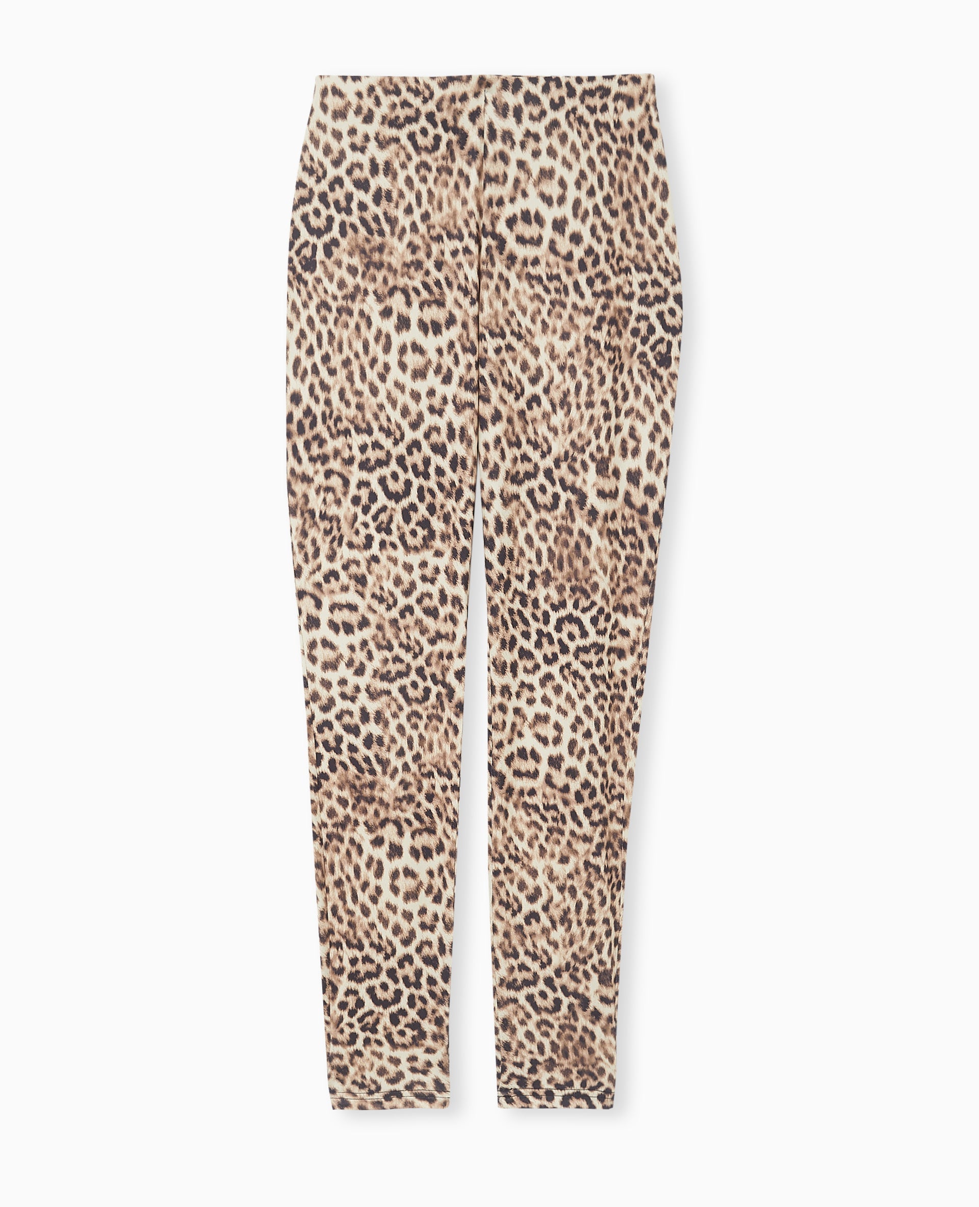 Legging en maille extensible motif léopard