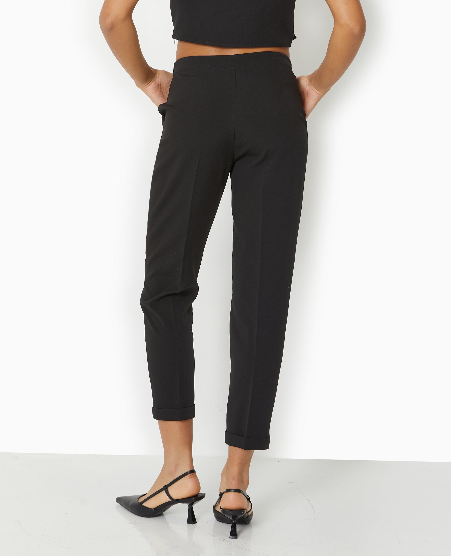 Pantalon city forme carotte