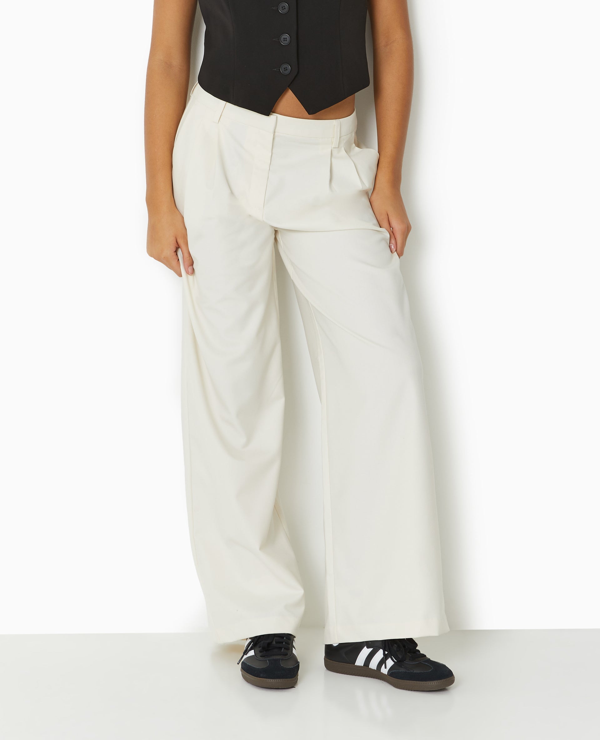 Pantalon city large et droit