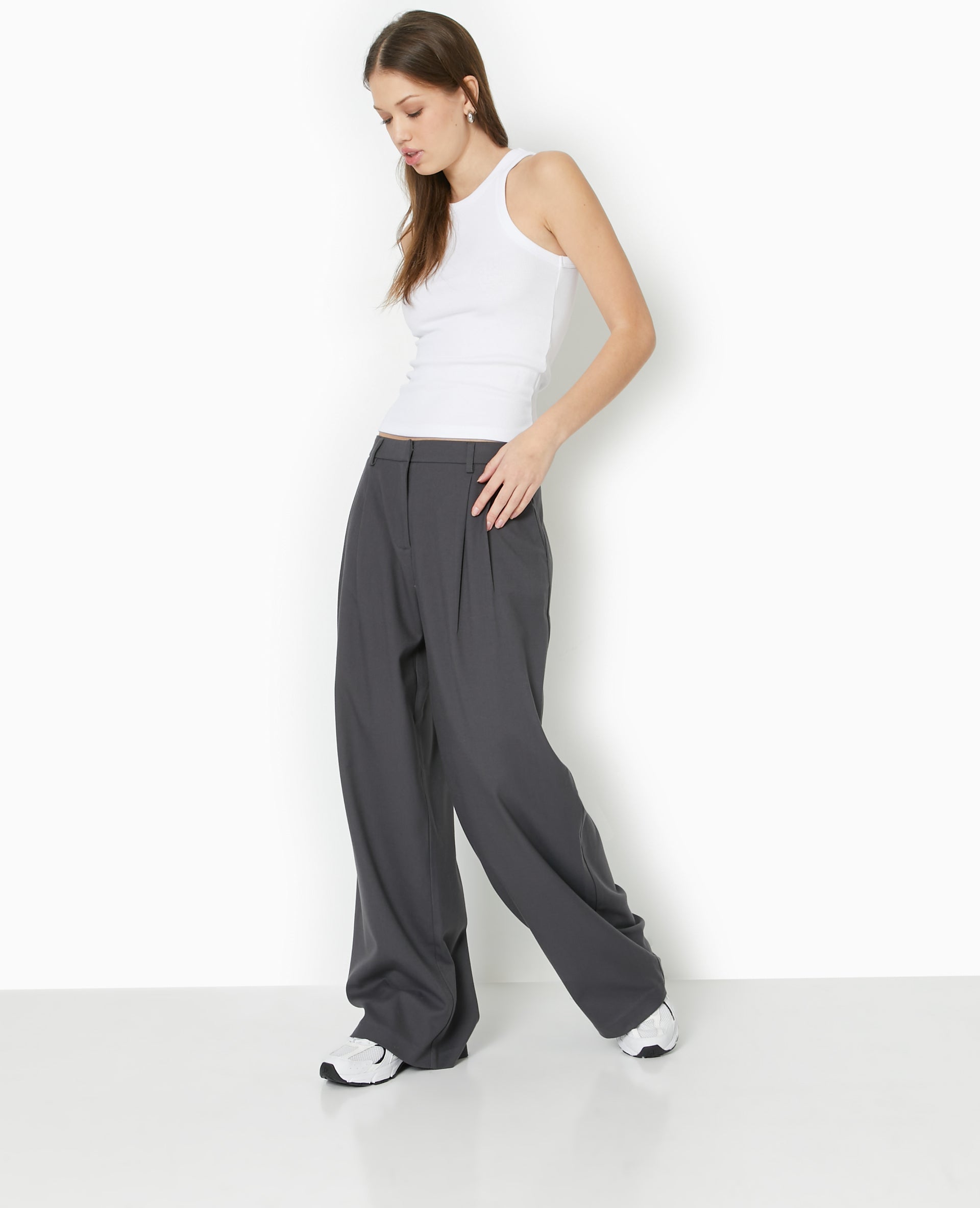 Pantalon large avec pinces