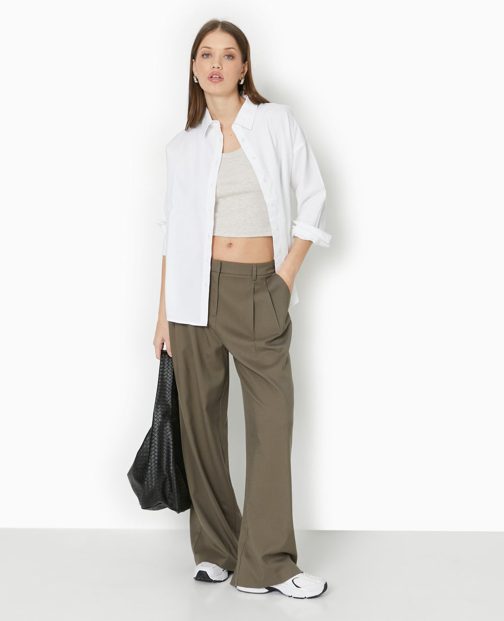 Pantalon large avec pinces