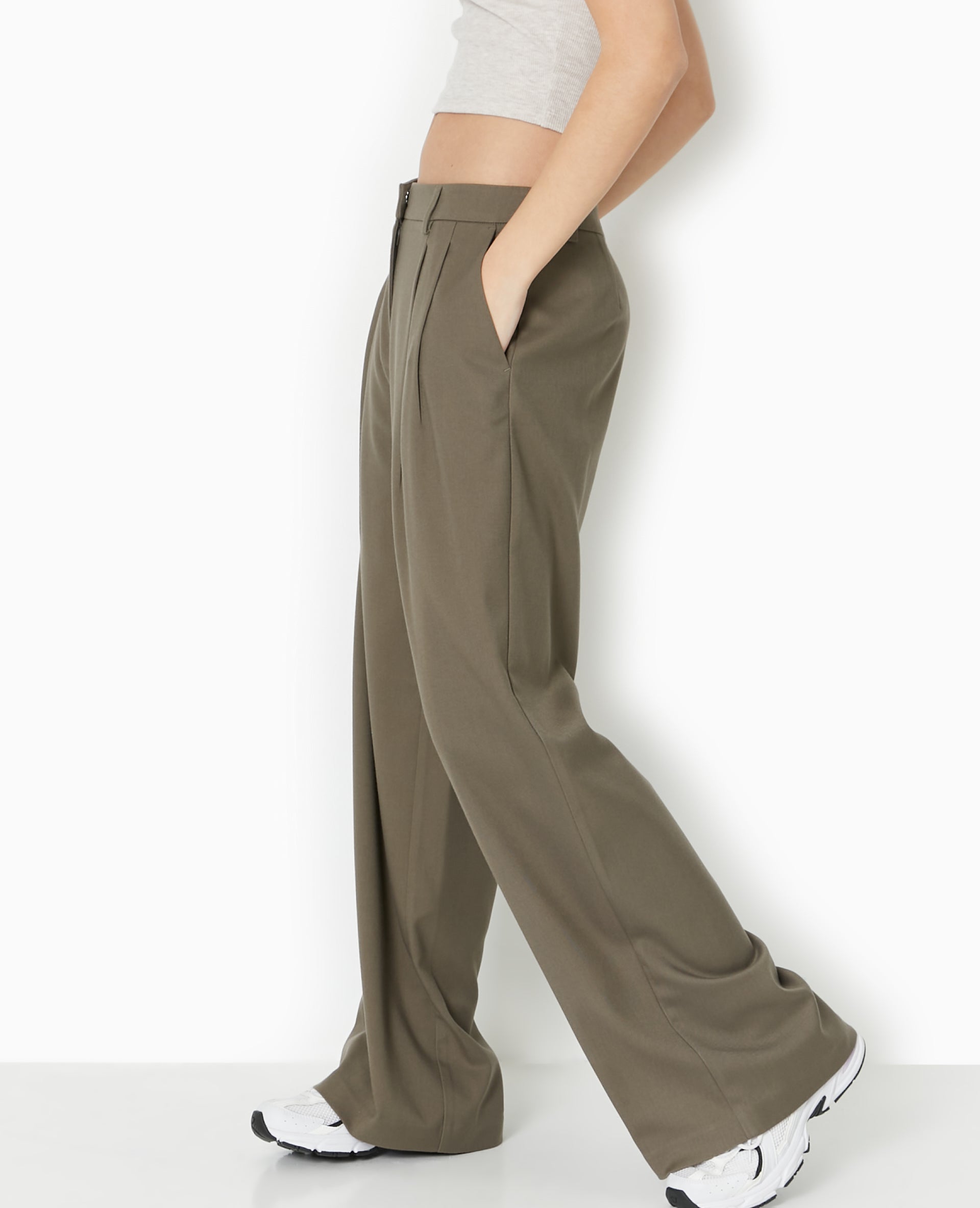 Pantalon large avec pinces