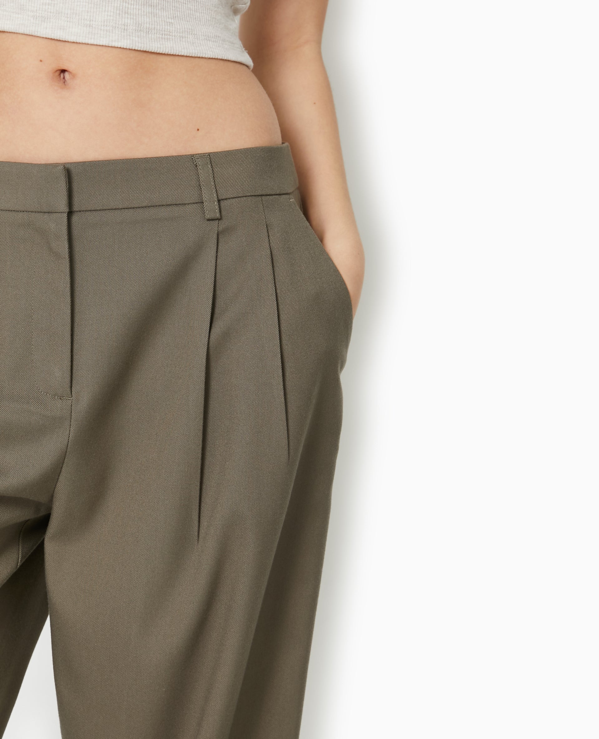 Pantalon large avec pinces