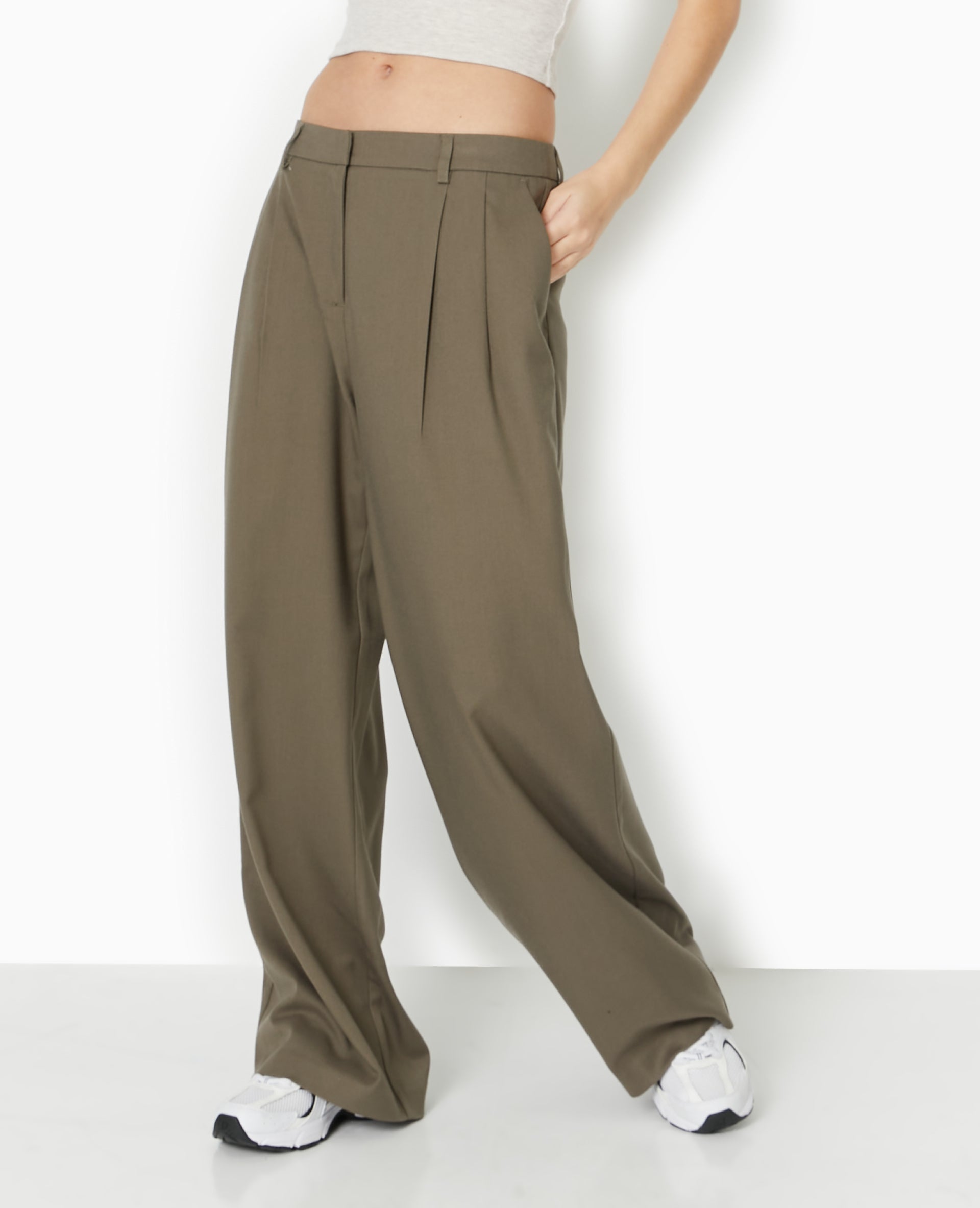 Pantalon large avec pinces