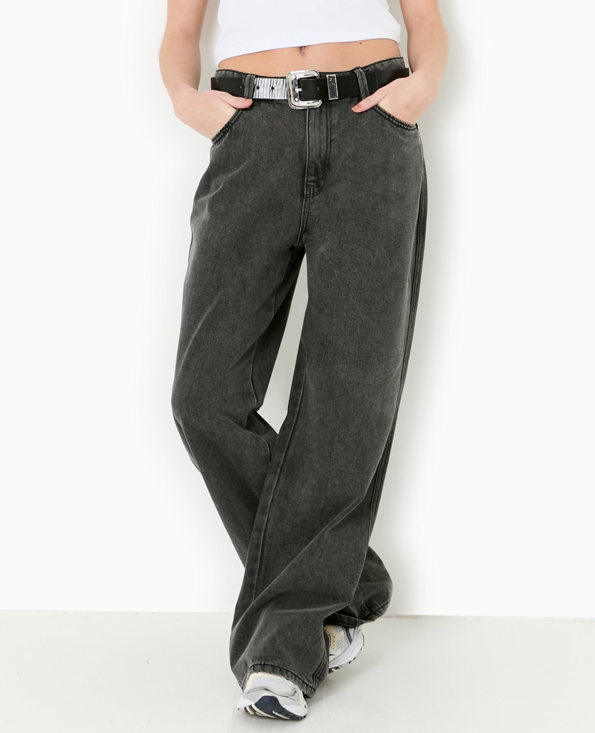 Jean large baggy taille basse