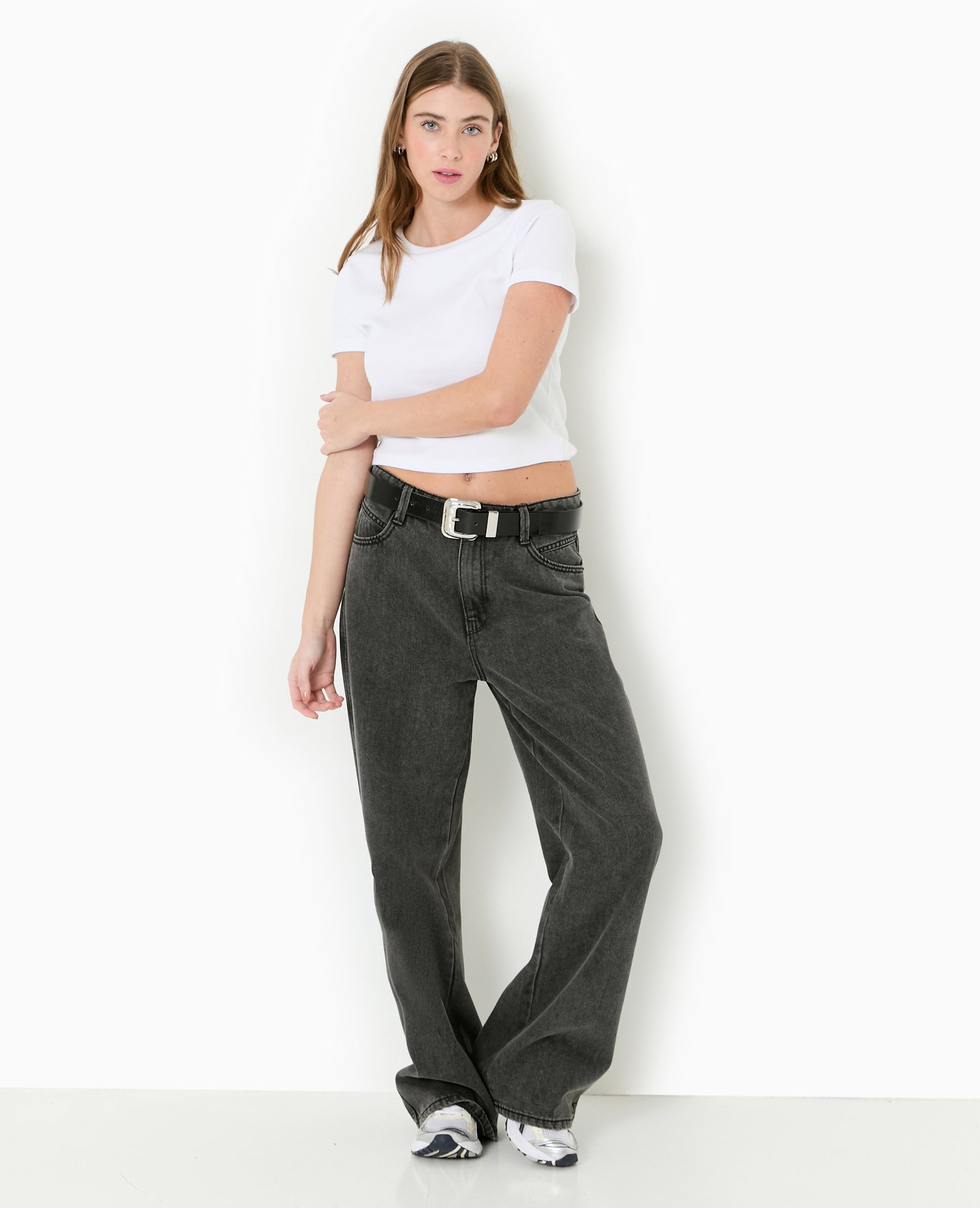 Jean large baggy taille basse