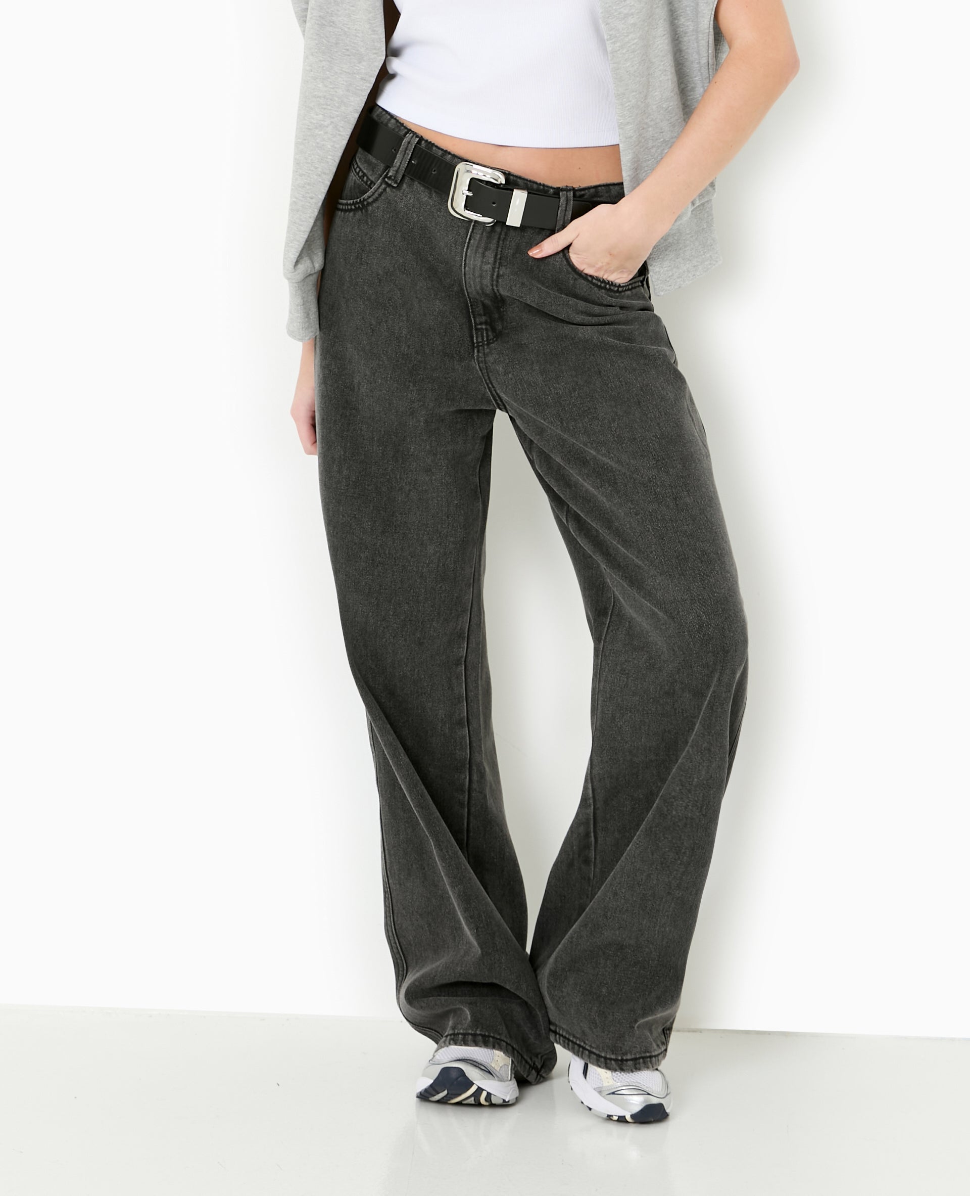 Jean large baggy taille basse