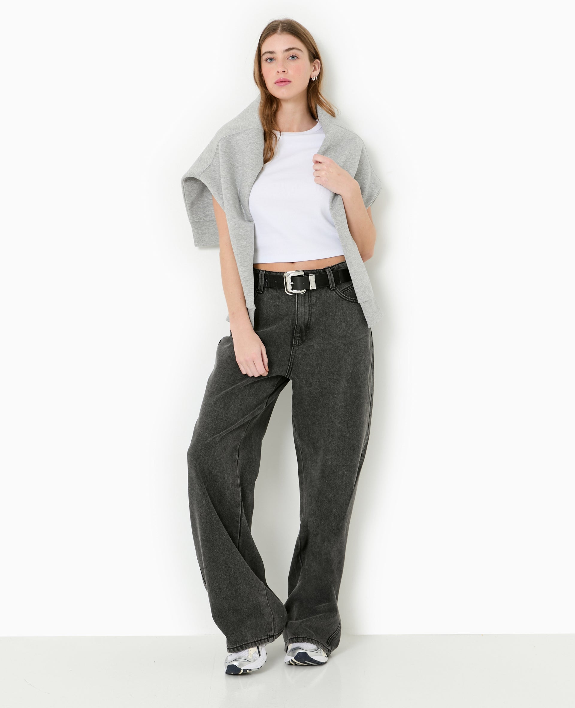 Jean large baggy taille basse