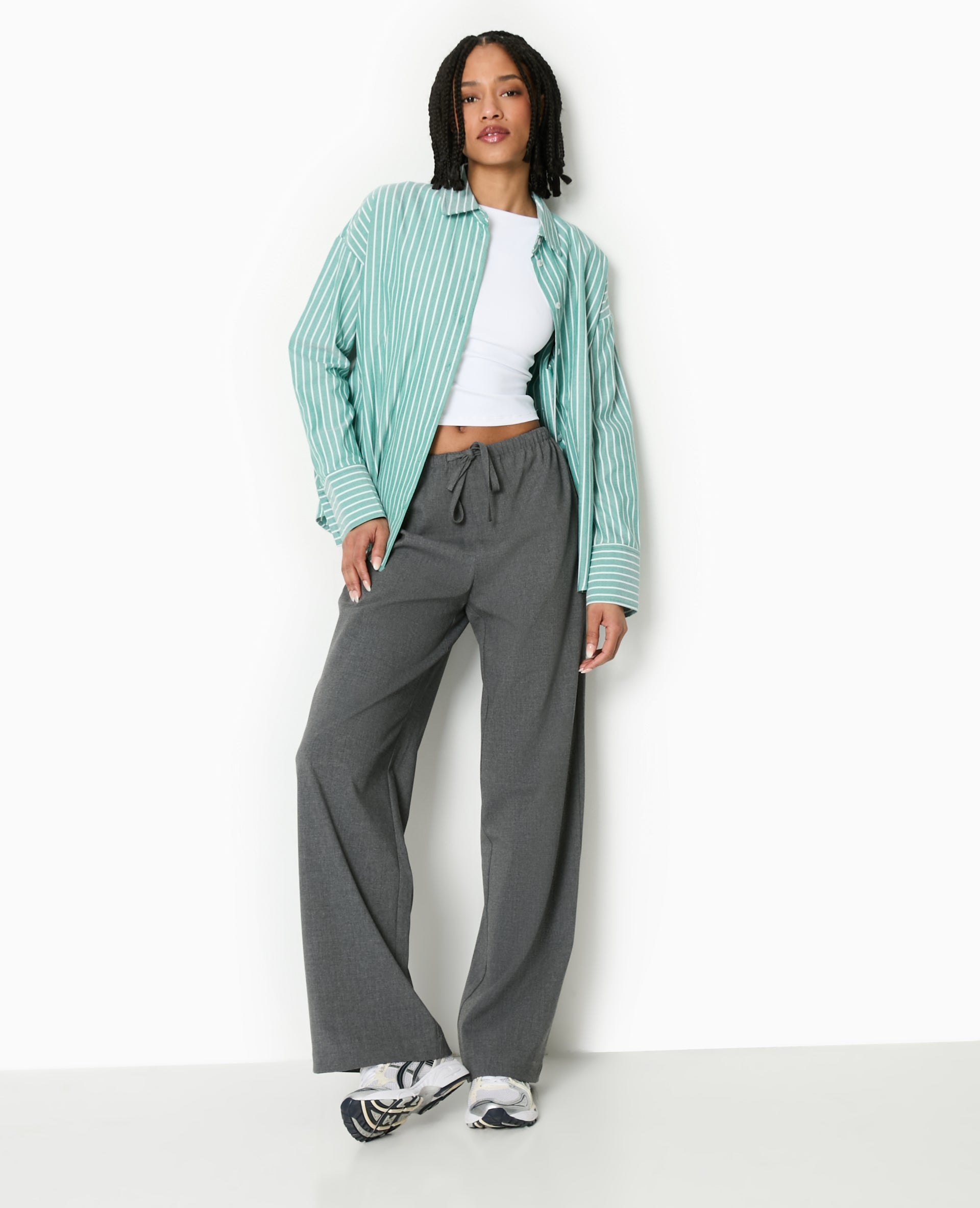 Pantalon droit taille élastiquée