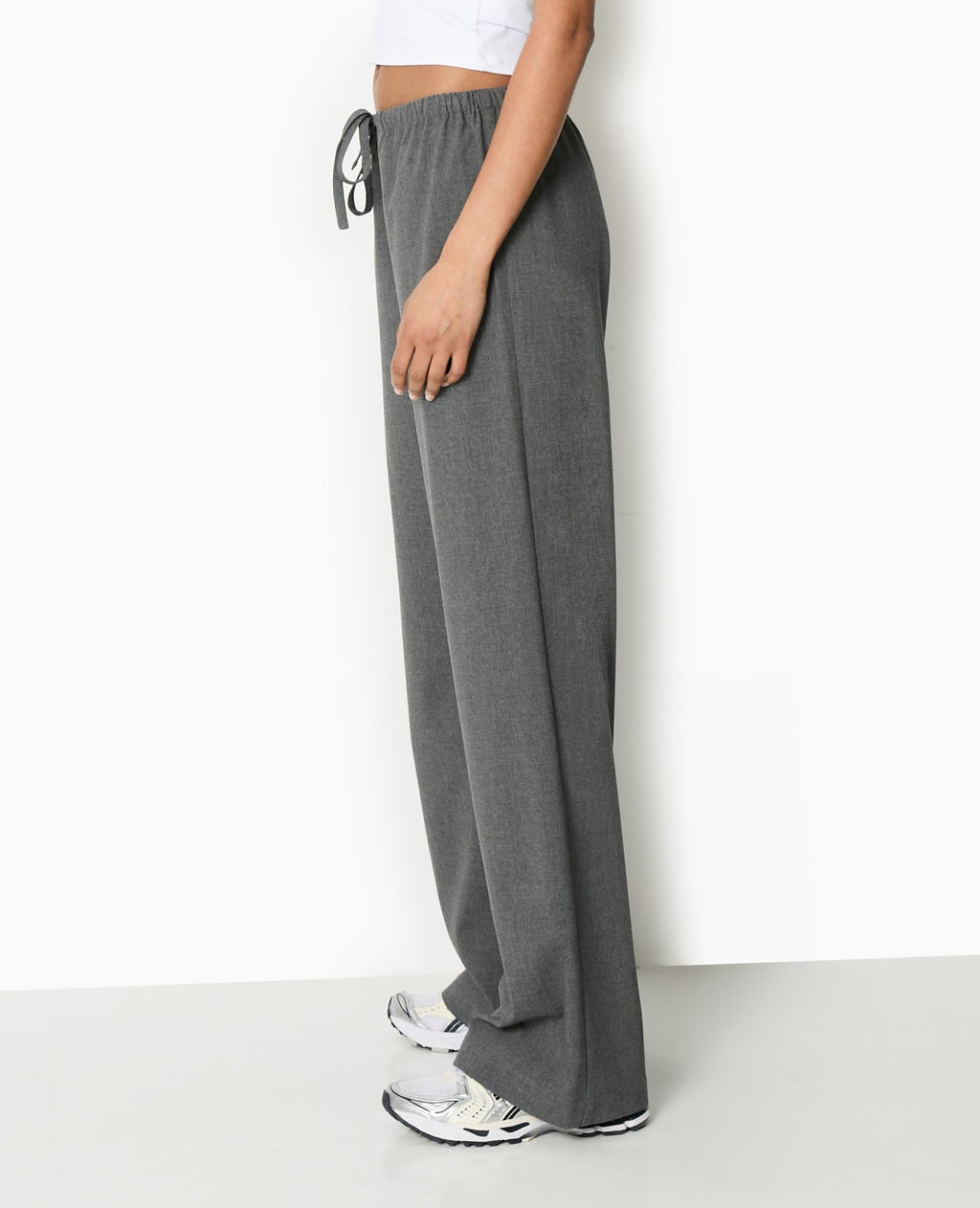 Pantalon droit taille élastiquée