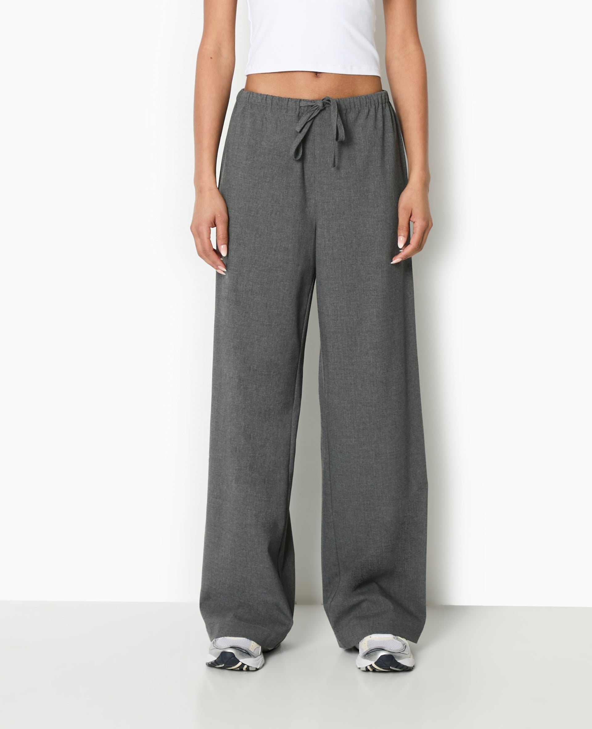 Pantalon droit taille élastiquée
