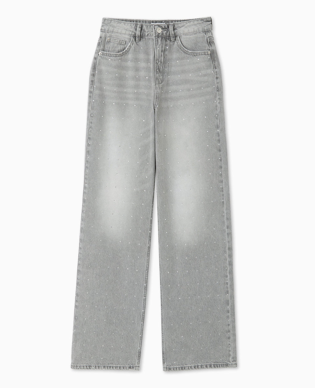 Jean straight avec strass