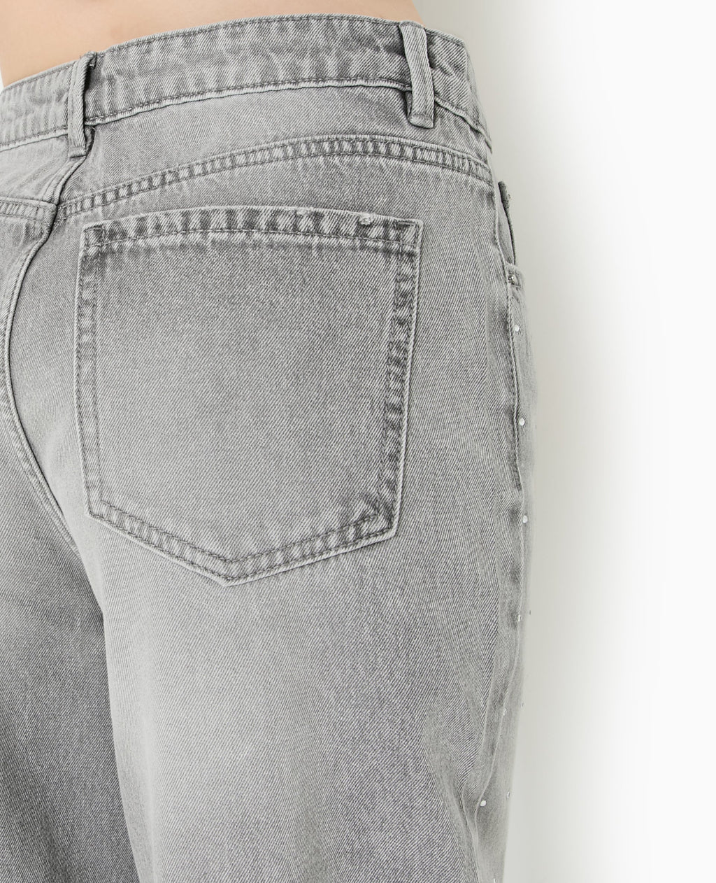 Jean straight avec strass