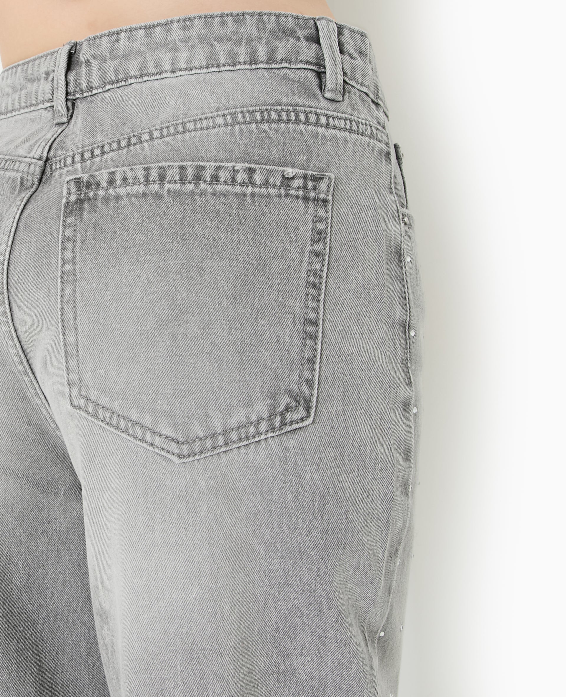 Jean straight avec strass
