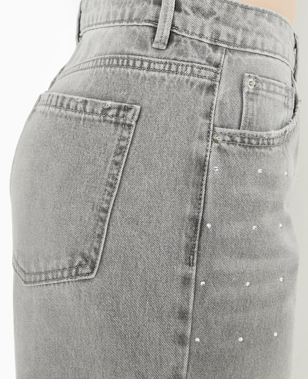 Jean straight avec strass