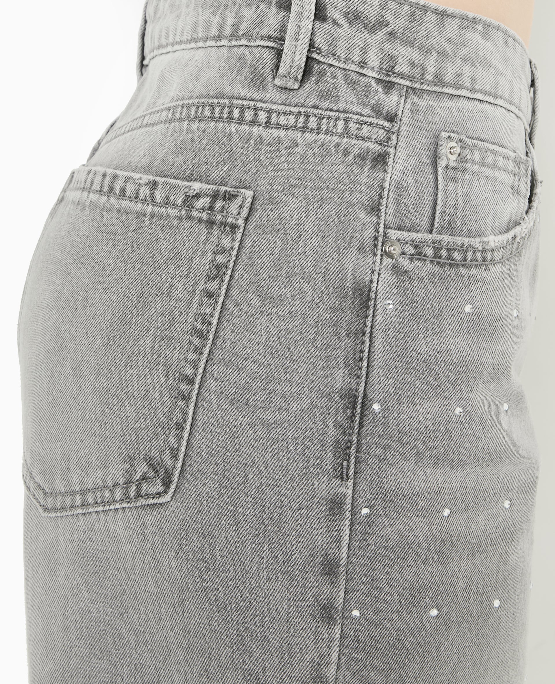 Jean straight avec strass