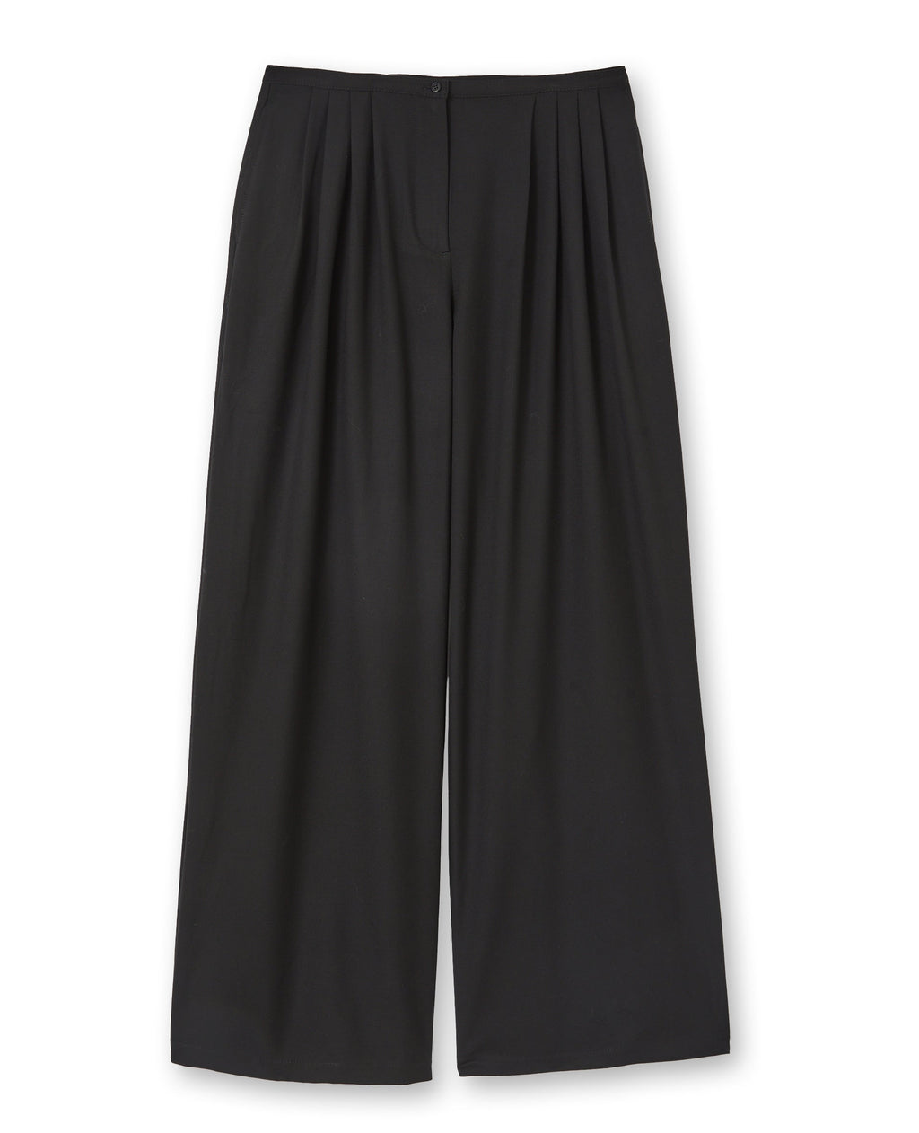 Pantalon large et droit avec pinces