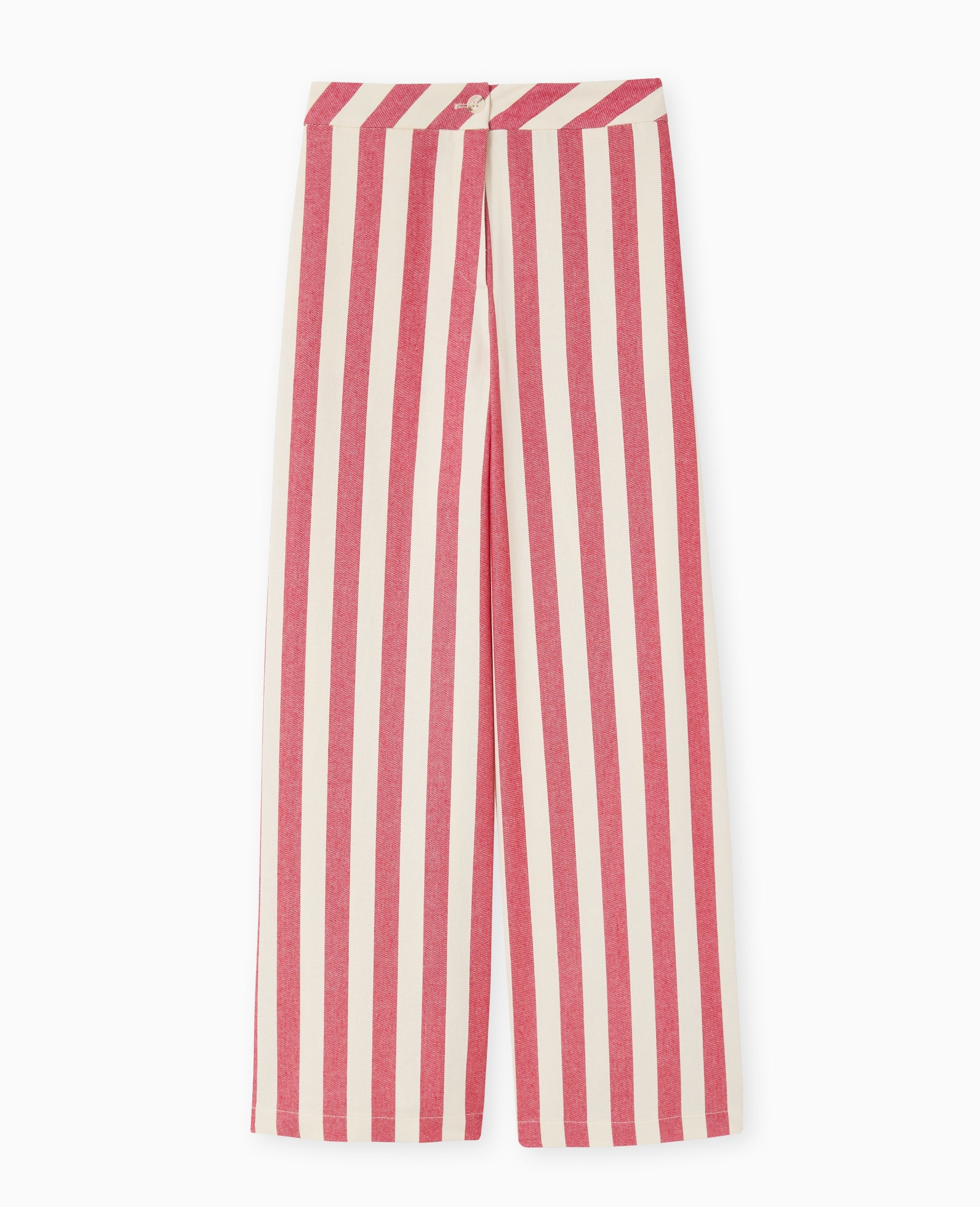 Pantalon droit avec larges rayures
