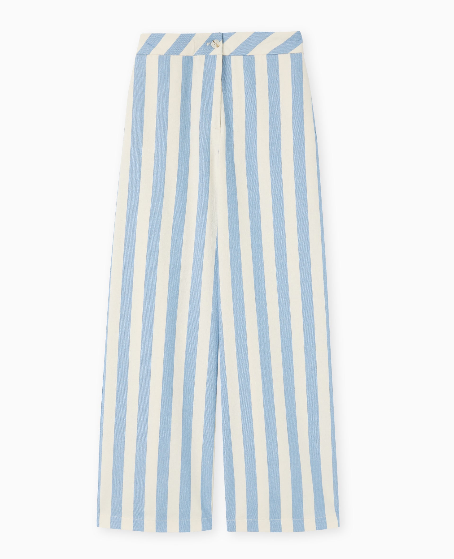 Pantalon droit avec larges rayures