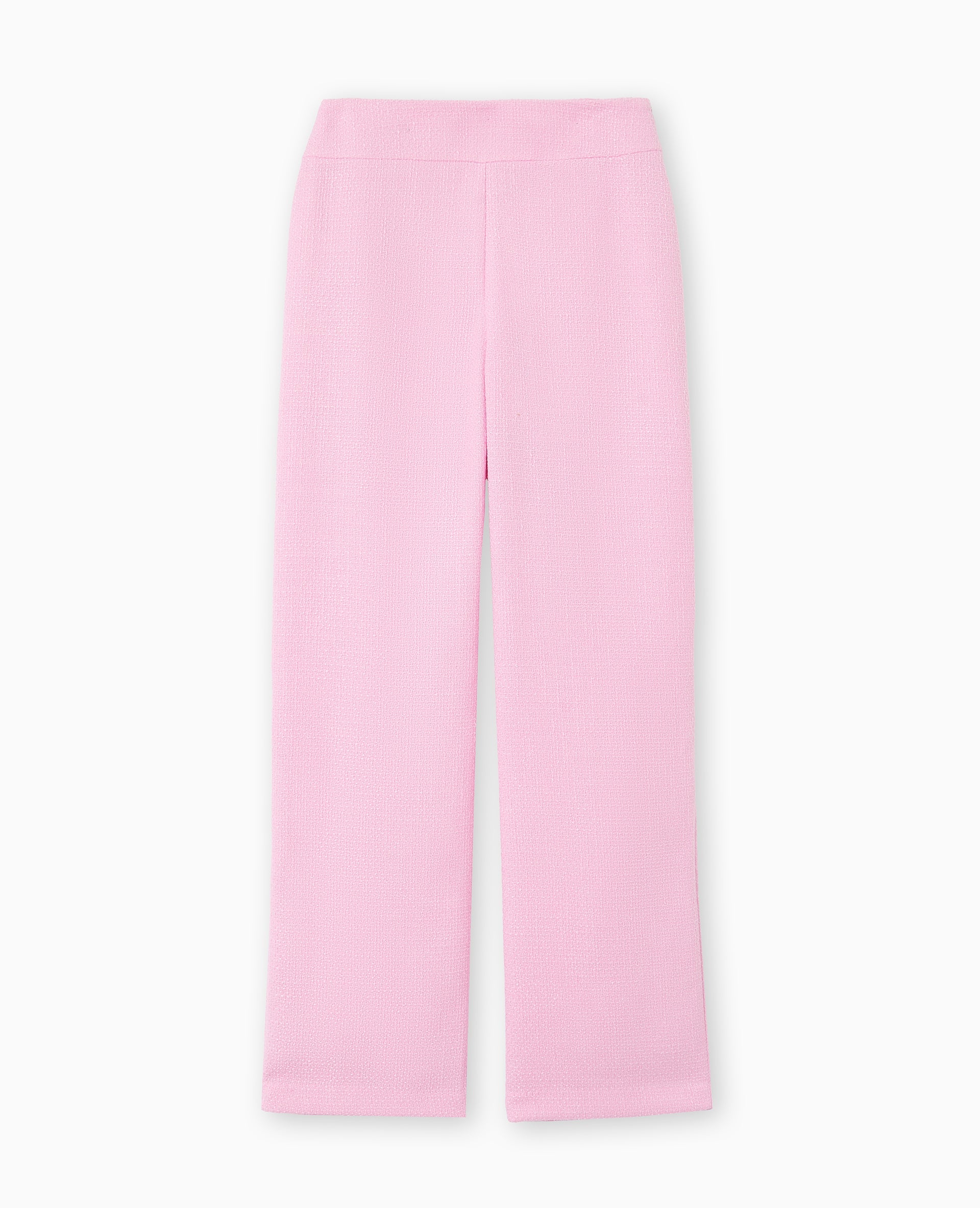 Pantalon droit en tweed