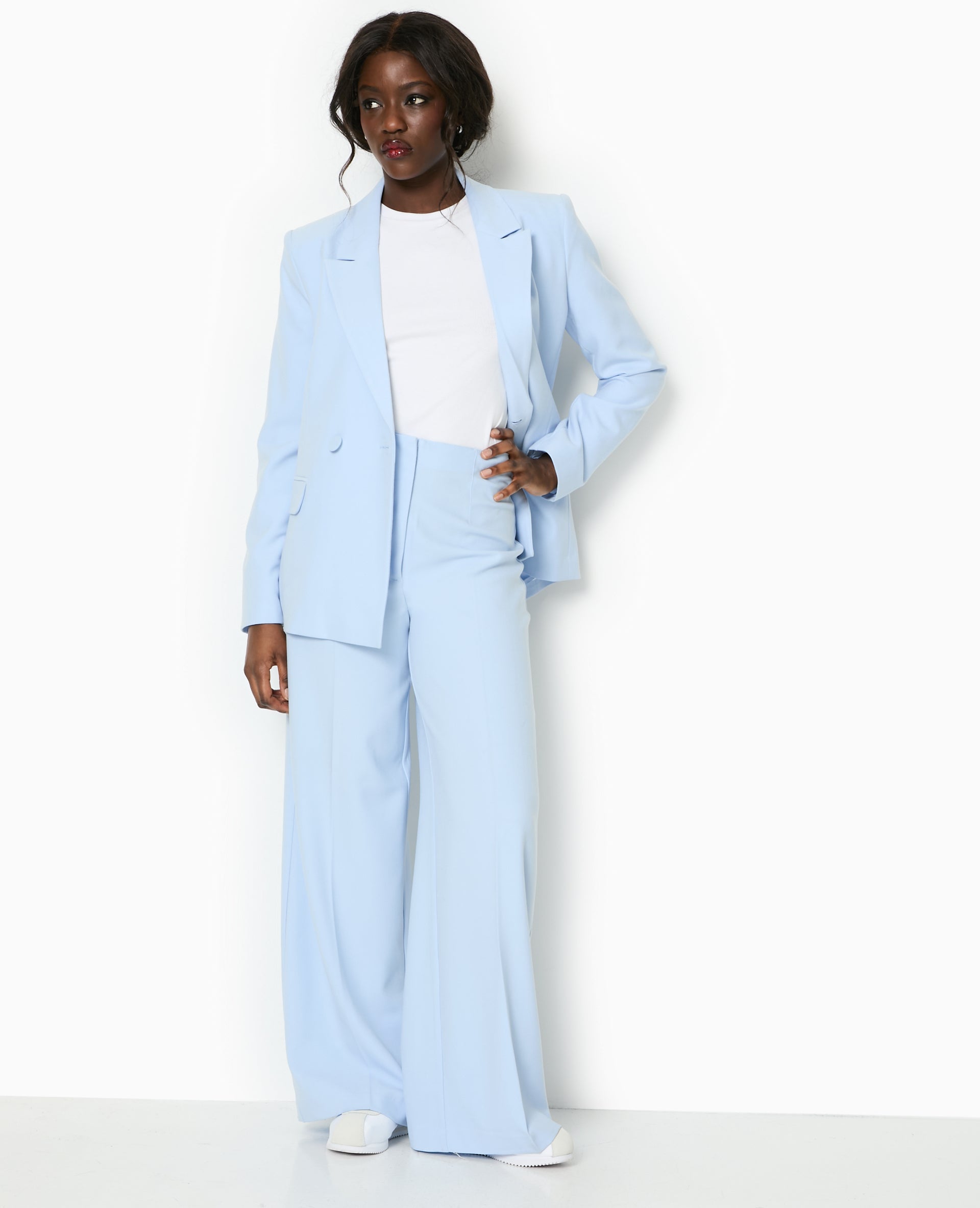 Pantalon large avec pinces
