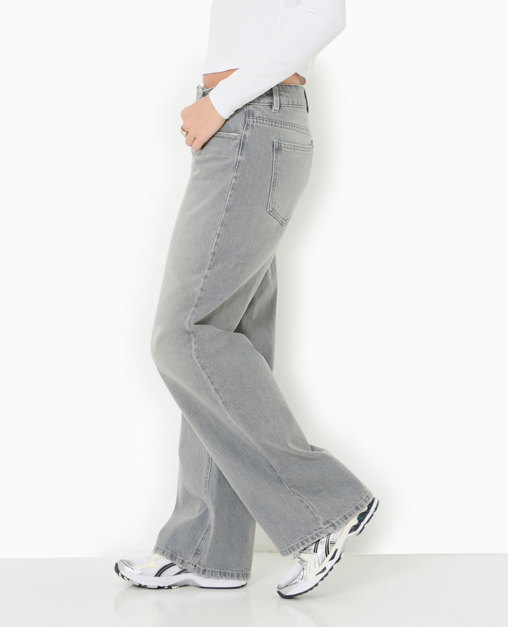 Jean droit taille basse