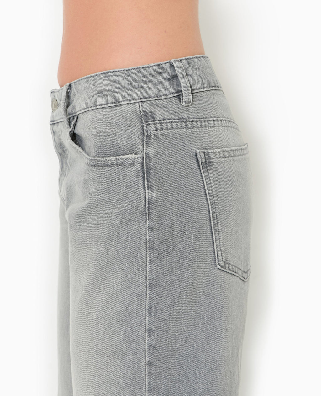 Jean droit taille basse