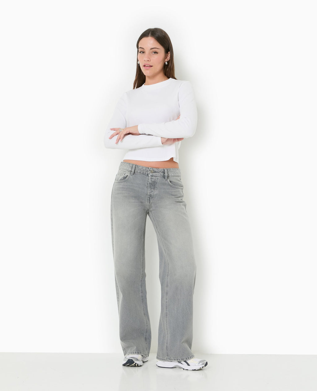 Jean droit taille basse